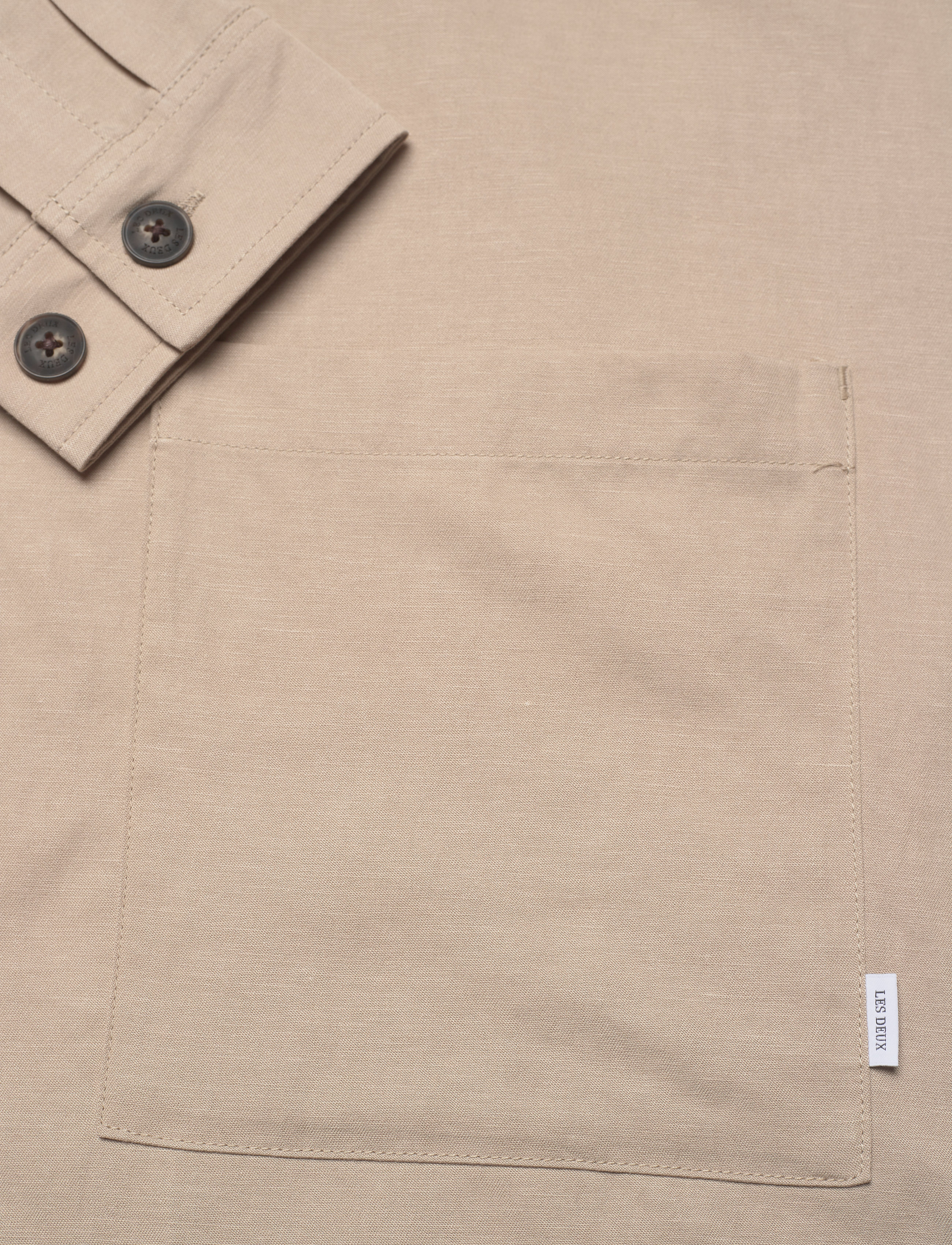 Les Deux - Howard Linen-Tencel Hybrid - dark sand - 3