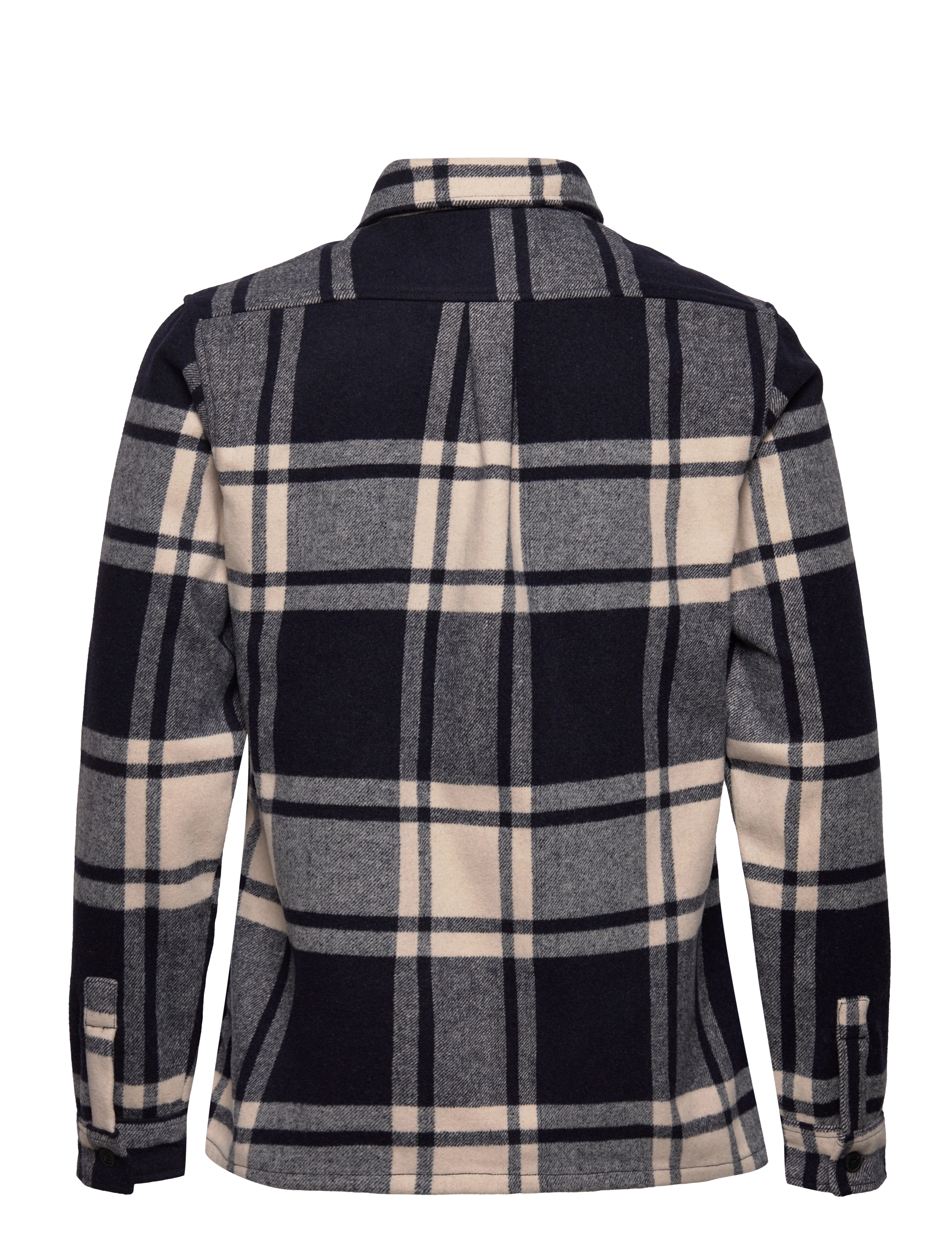 Les Deux - Jason Check Wool Hybrid - ivory/dark navy - 2