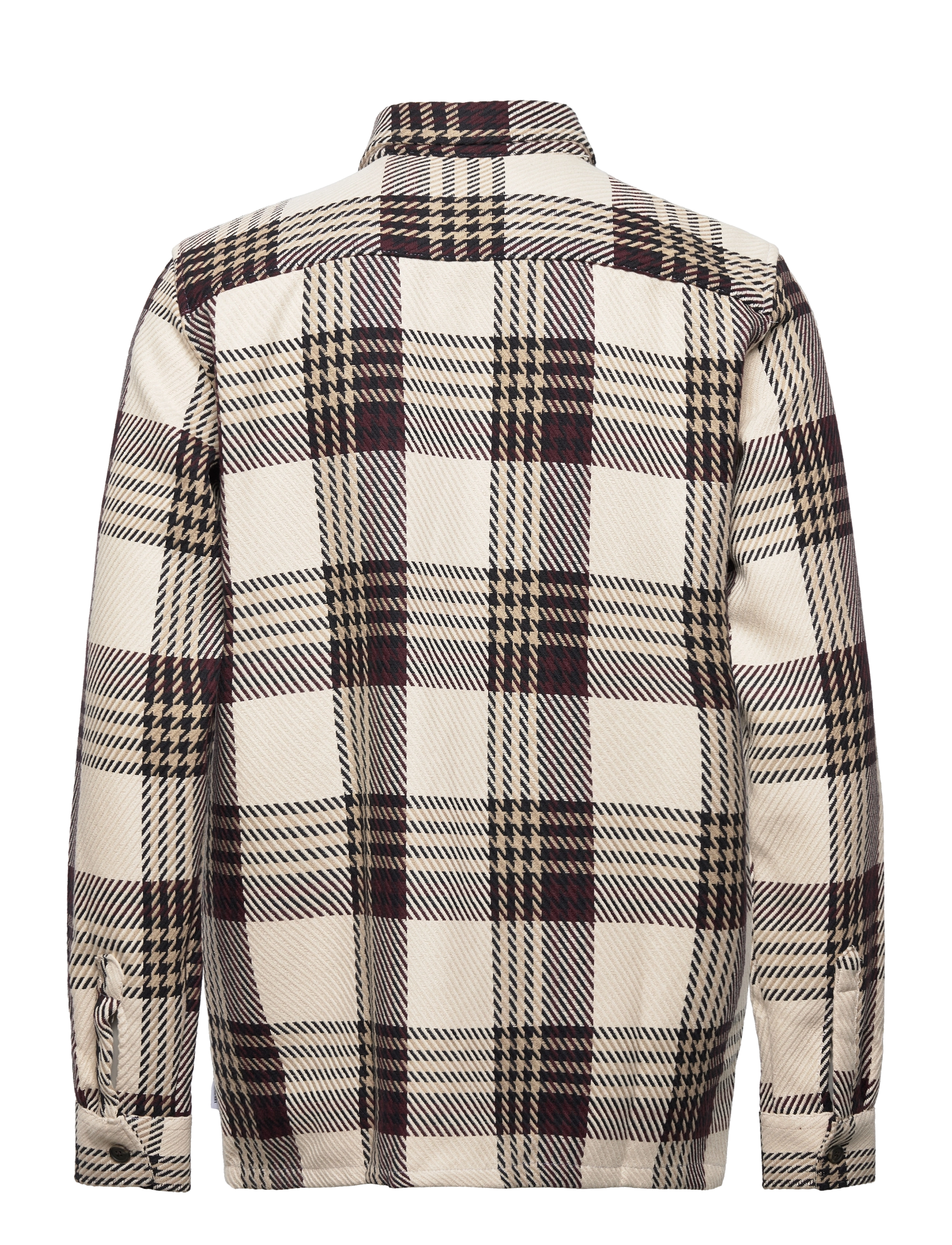 Les Deux - Jesse Check Hybrid Shirt - ivory/dark sand - 1