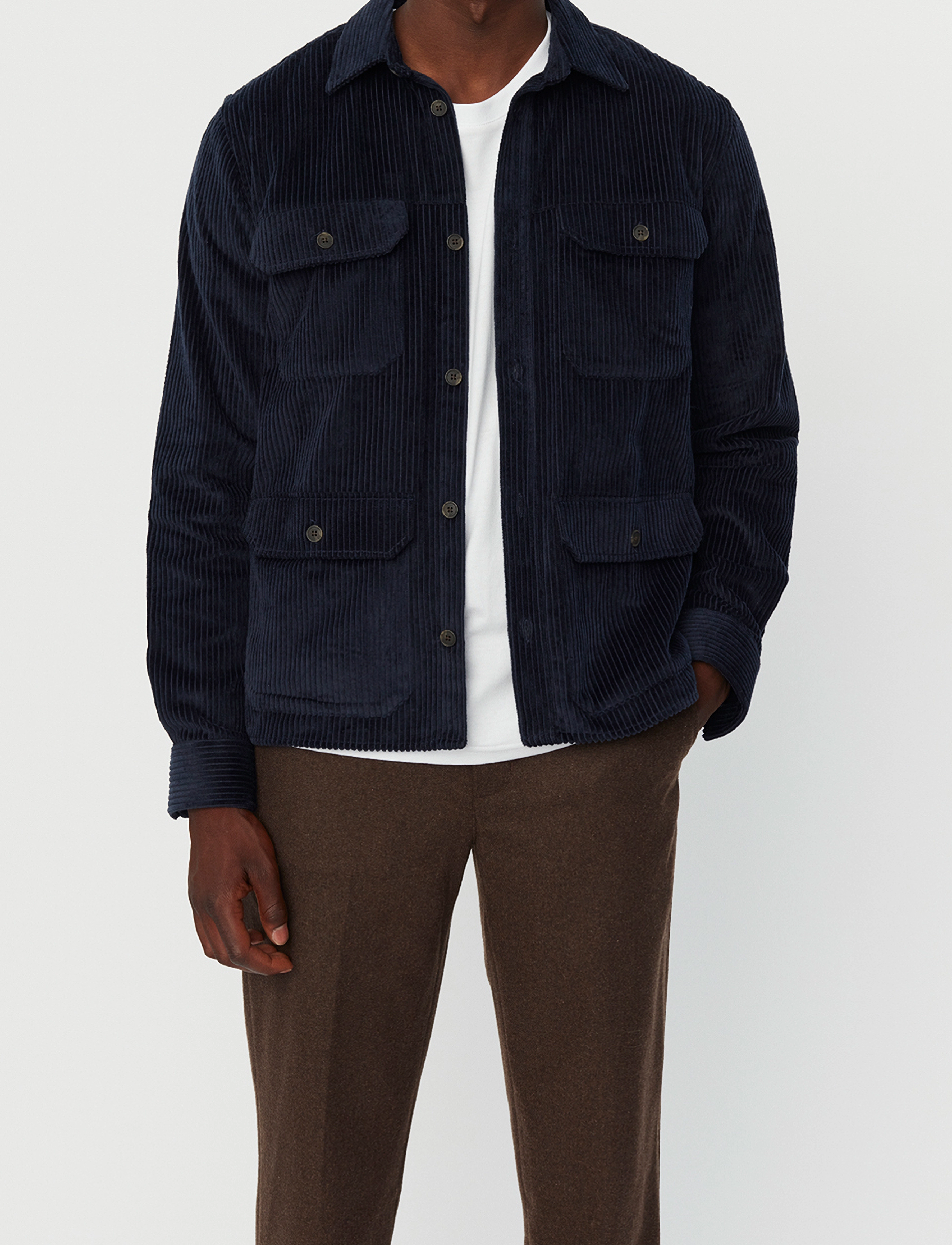 Les Deux - Kyle Heavy Corduroy Hybrid - dark navy - 2