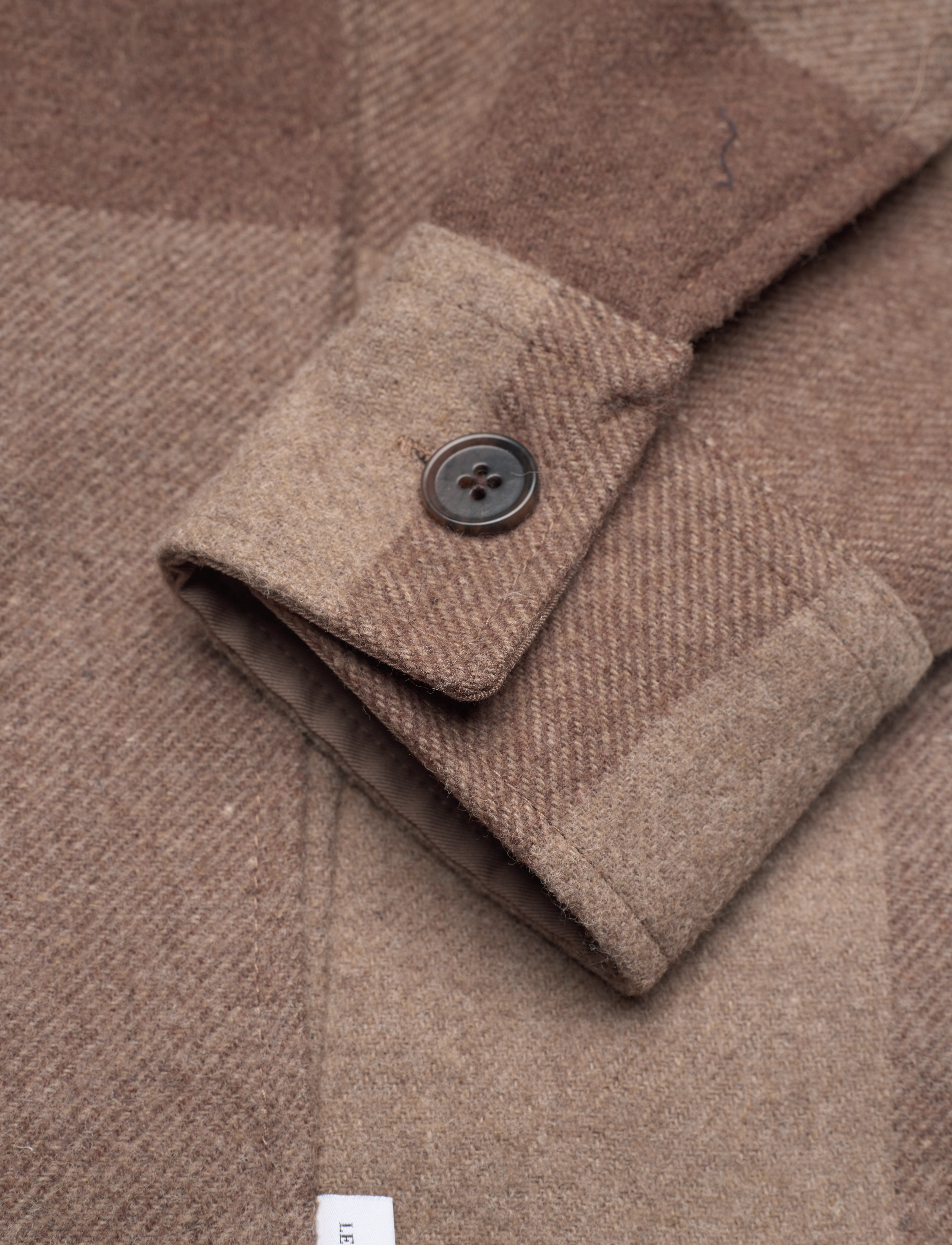 Les Deux - Jacob Check Wool Hybrid - coffee brown/walnut - 3