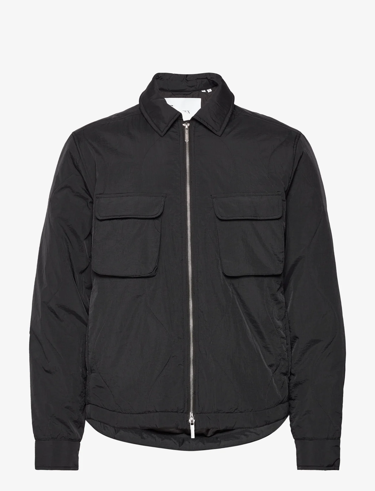 Les Deux - Harry Quilted Hybrid Jacket - spring jackets - black - 0