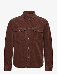 Les Deux - Kody Heavy Corduroy Overshirt - män - ebony brown - 0