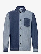 Layton Contrast Hybrid Shirt - MEDIUM/ANTIQUE BLUE WASH