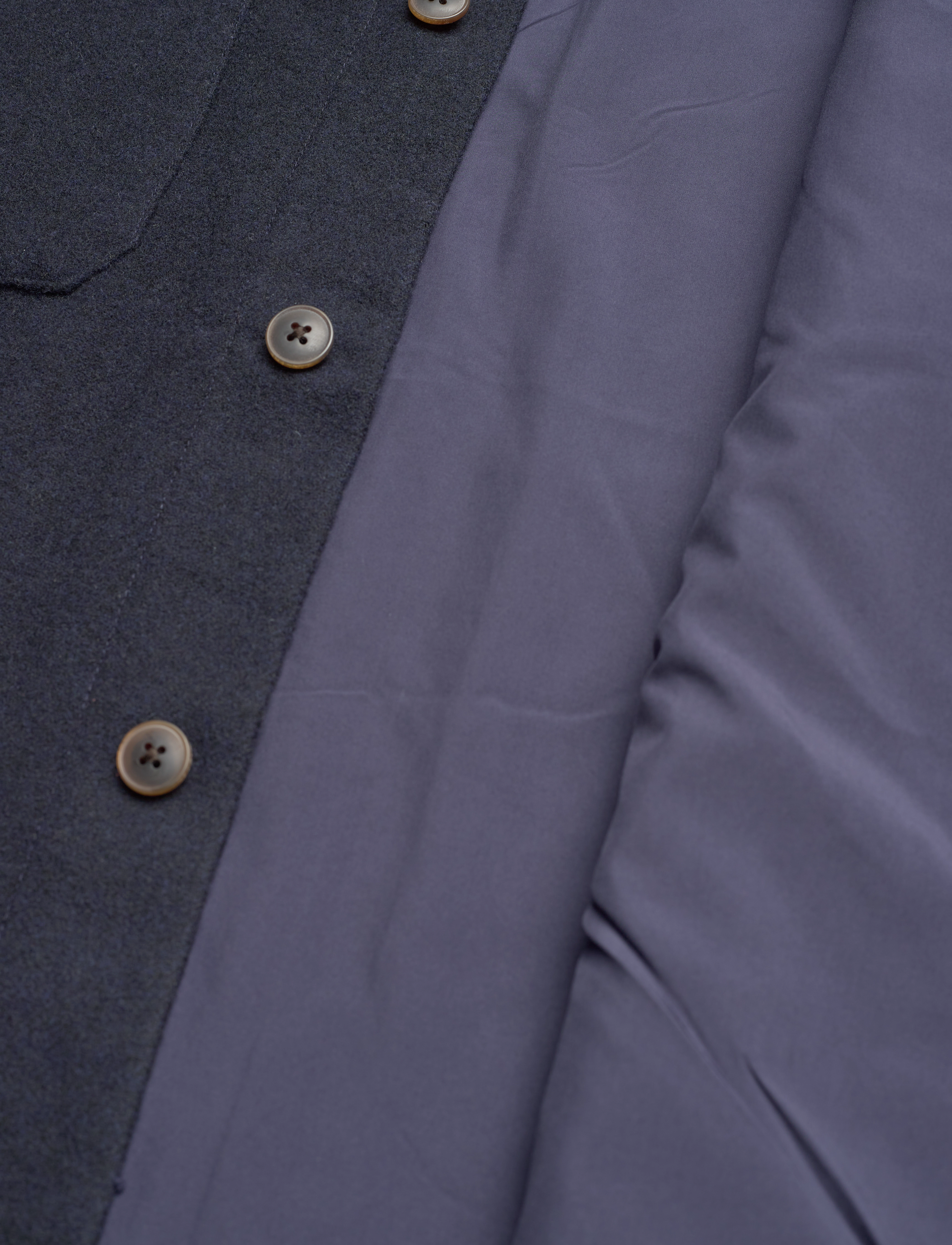 Les Deux - Jacob Check Wool Hybrid - dark navy - 5