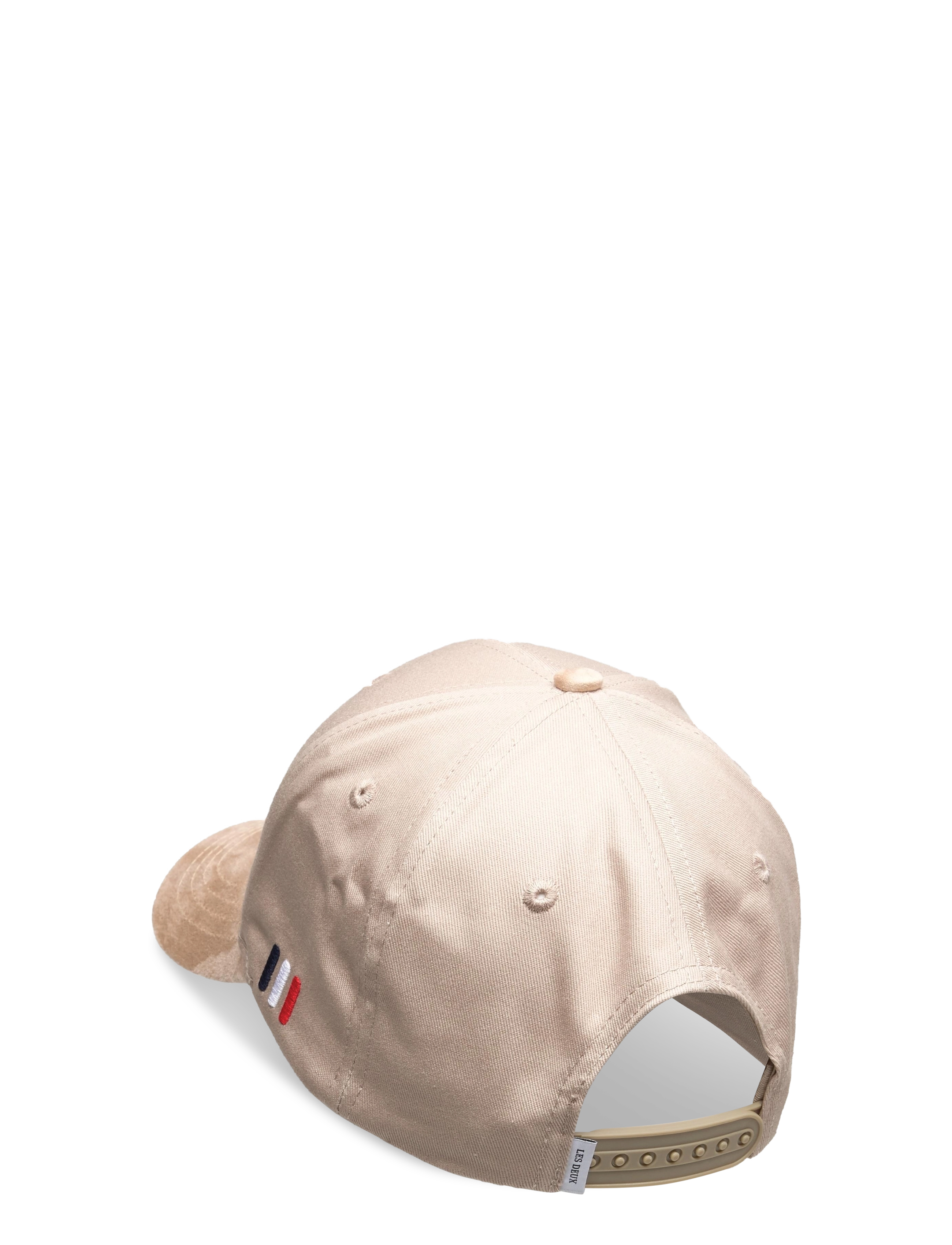 Les Deux - Baseball Cap Suede II - oyster gray/ivory - 1