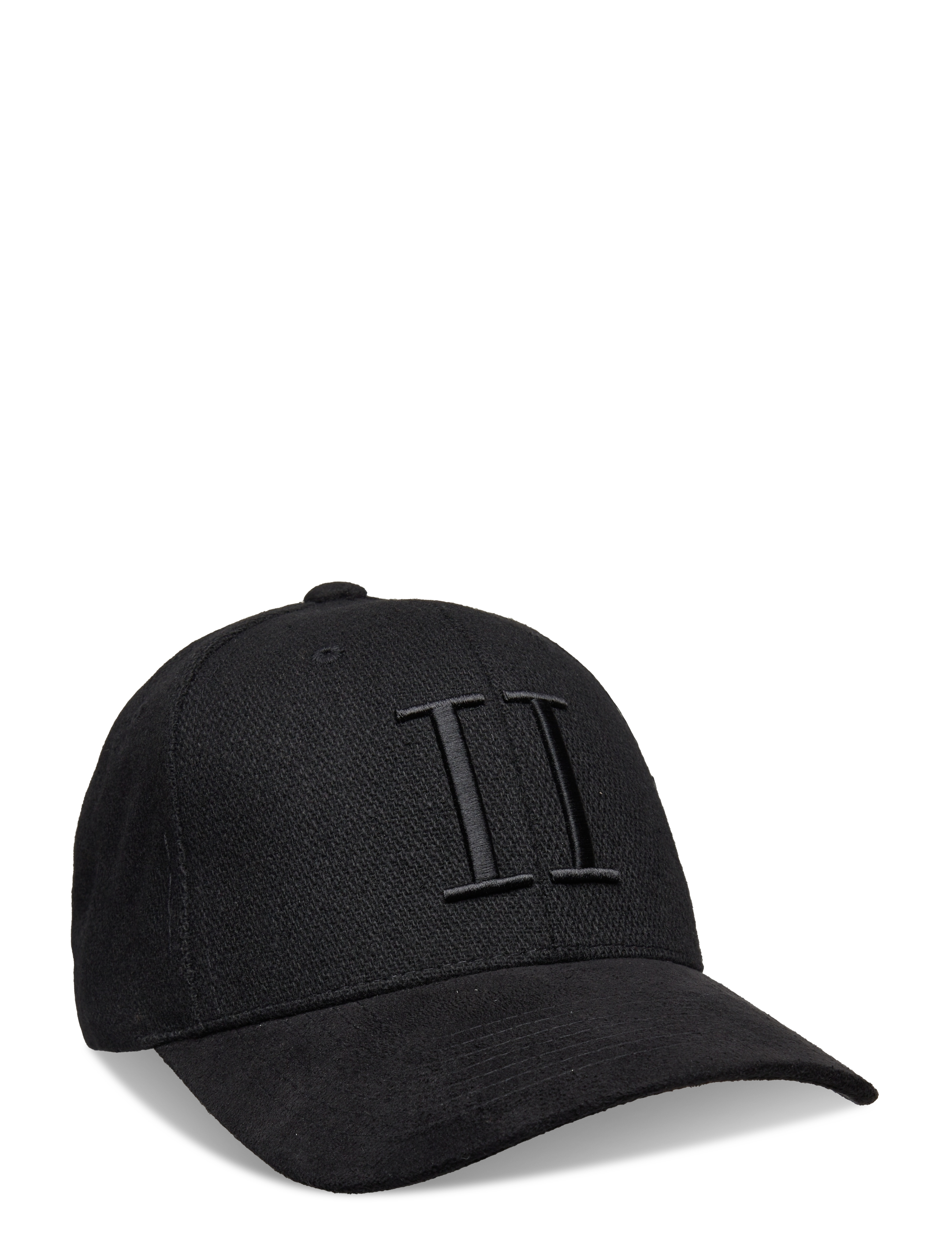 Les Deux - Baseball Cap Weaved Suede II - black/black - 0