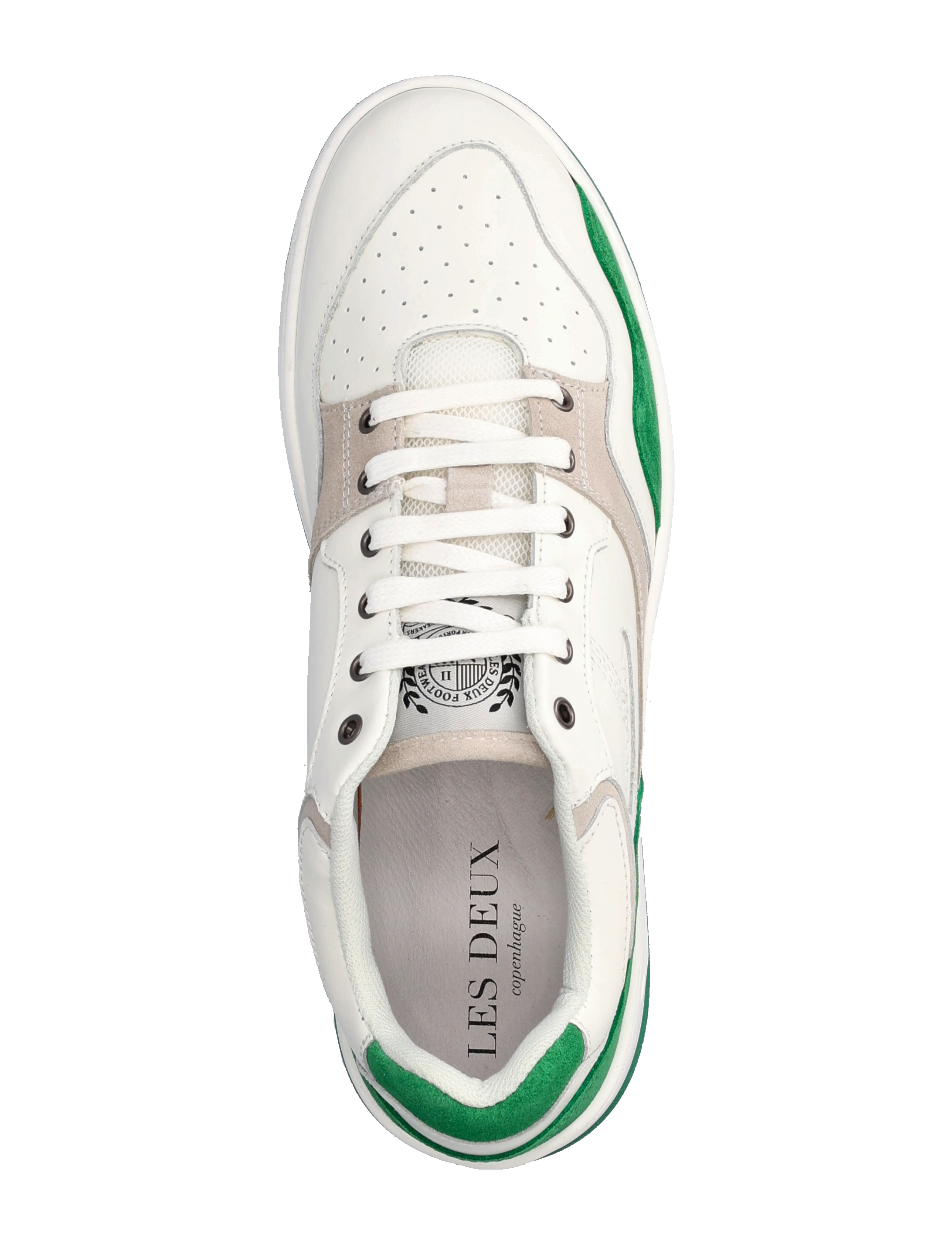 Les Deux - Will Basketball Sneaker - vintage white/sports green - 3