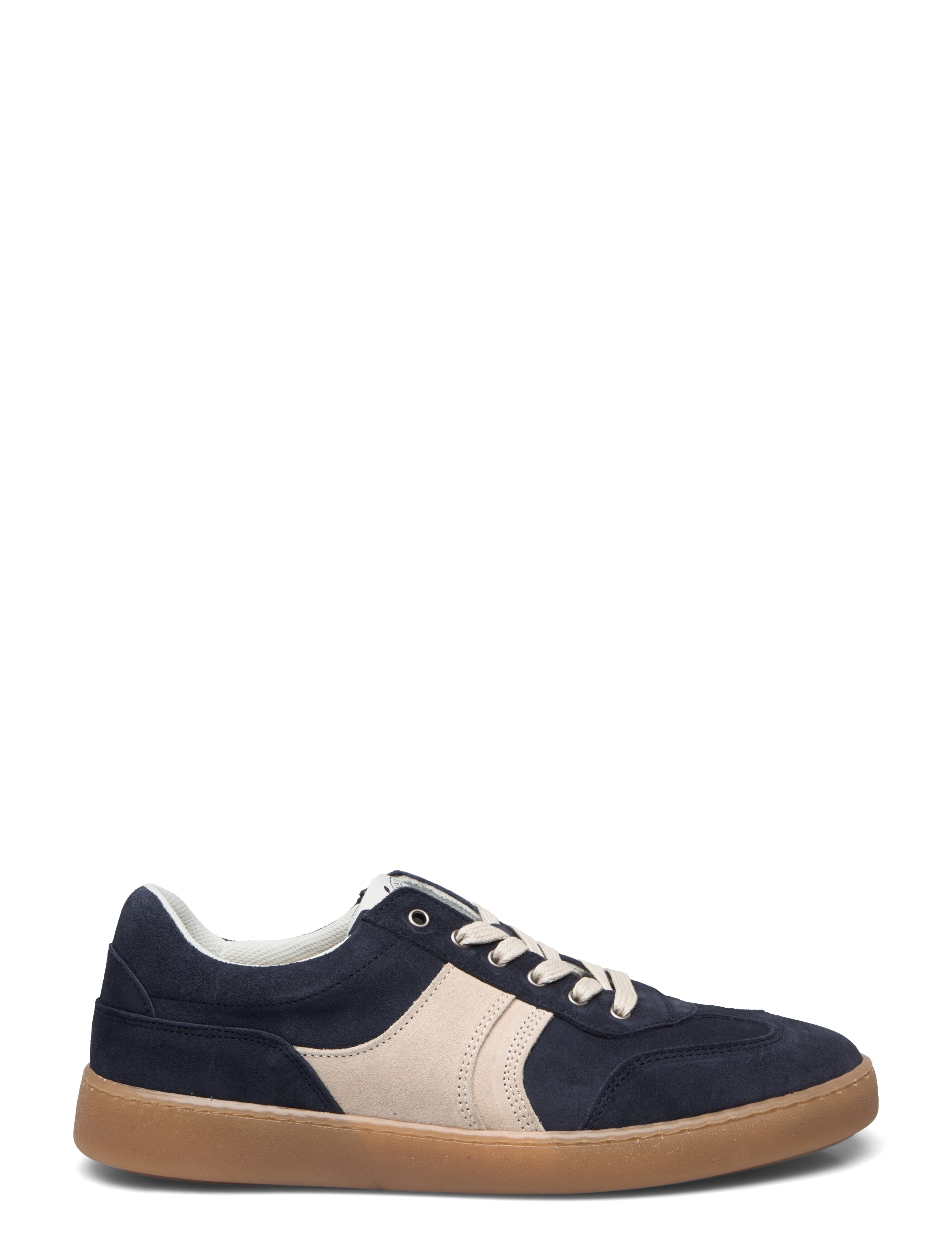 Les Deux - Walt Suede Army Trainer - dark navy/ivory - 1