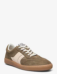 Les Deux - Walt Suede Army Trainer - low tops - olive night/ivory - 0