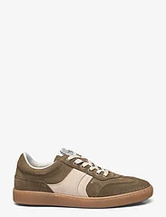 Les Deux - Walt Suede Army Trainer - låga sneakers - olive night/ivory - 1