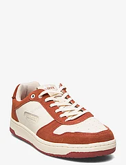 Les Deux - Wright Basketball Sneaker - låga sneakers - white/rust red - 0