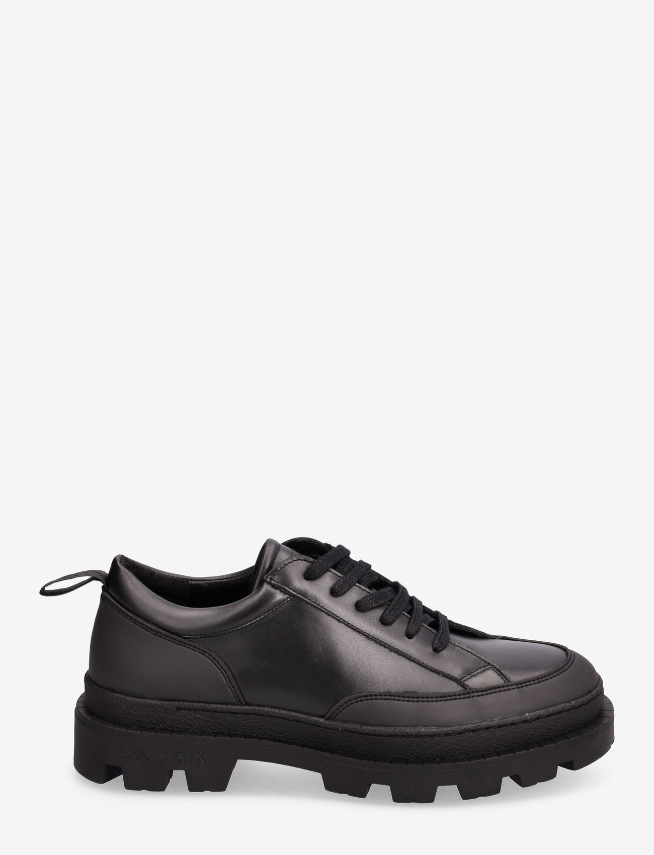 Les Deux - Tanner Leather Sneaker - ar pazeminātu potītes daļu - black - 1