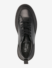 Les Deux - Tanner Leather Sneaker - ar pazeminātu potītes daļu - black - 3
