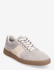Les Deux - Walt Suede Army Trainer - låga sneakers - light grey/ivory - 0