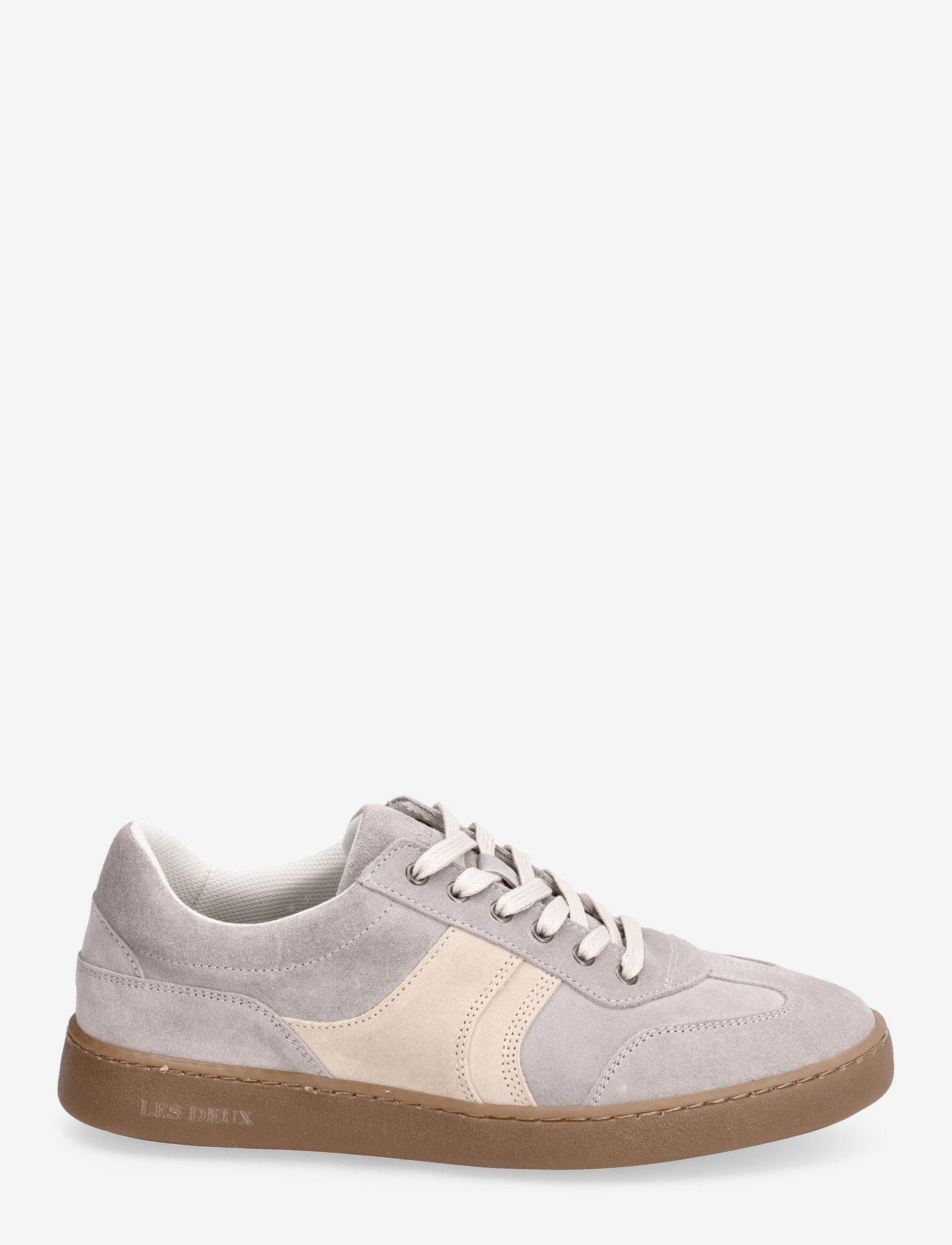 Les Deux - Walt Suede Army Trainer - laag sneakers - light grey/ivory - 1