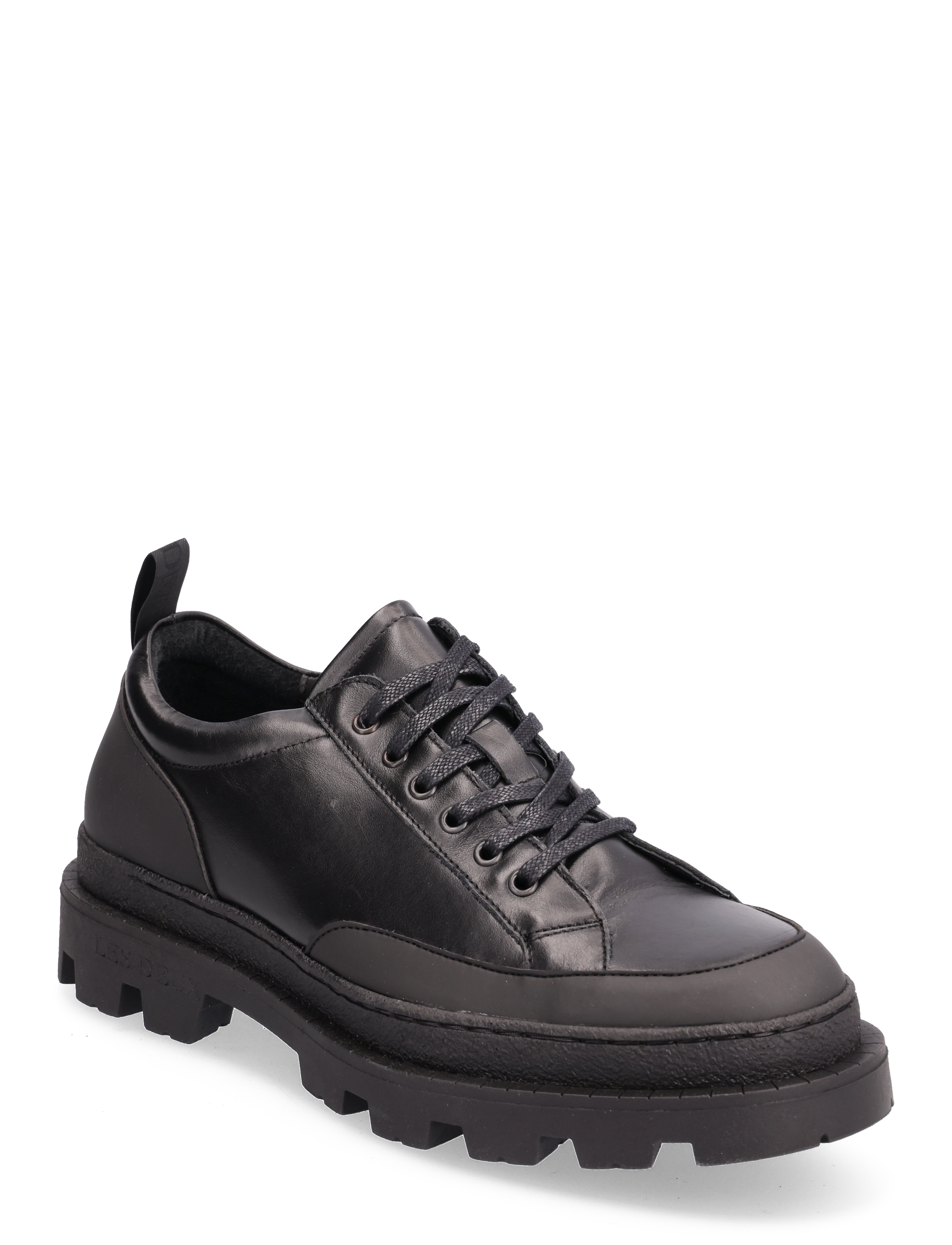 Les Deux - Tanner Leather Sneaker - black/black - 0