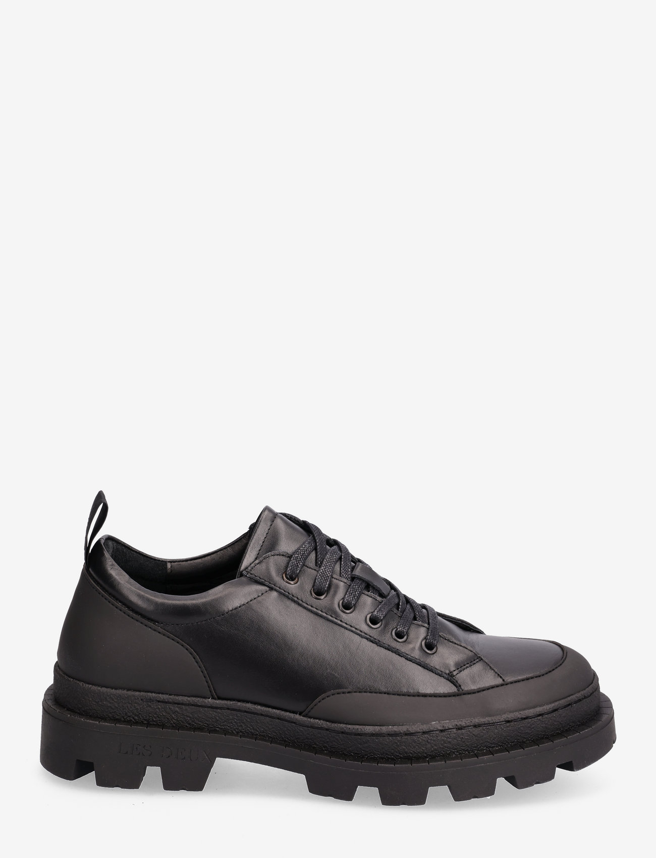 Les Deux - Tanner Leather Sneaker - black/black - 1