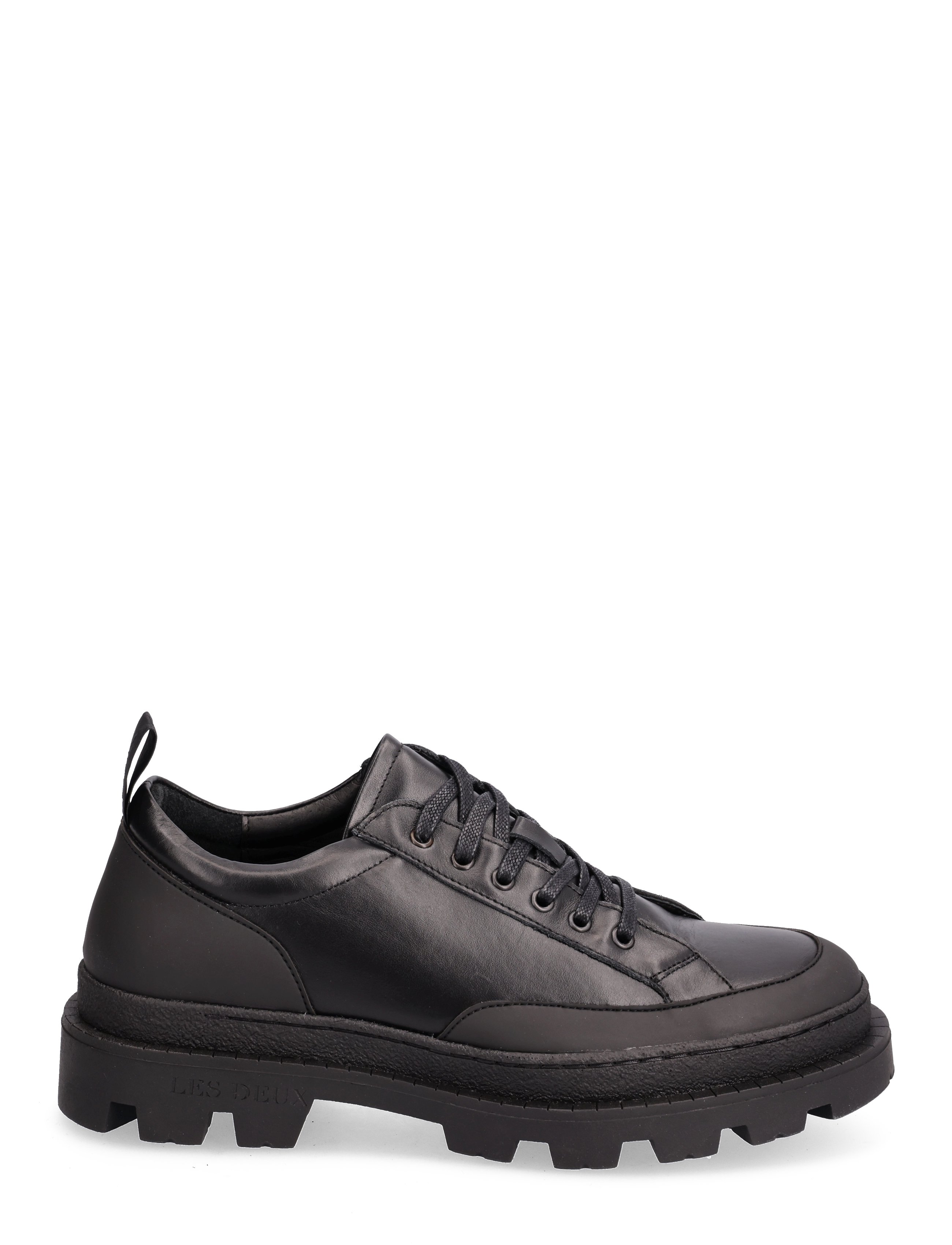 Les Deux - Tanner Leather Sneaker - black/black - 1