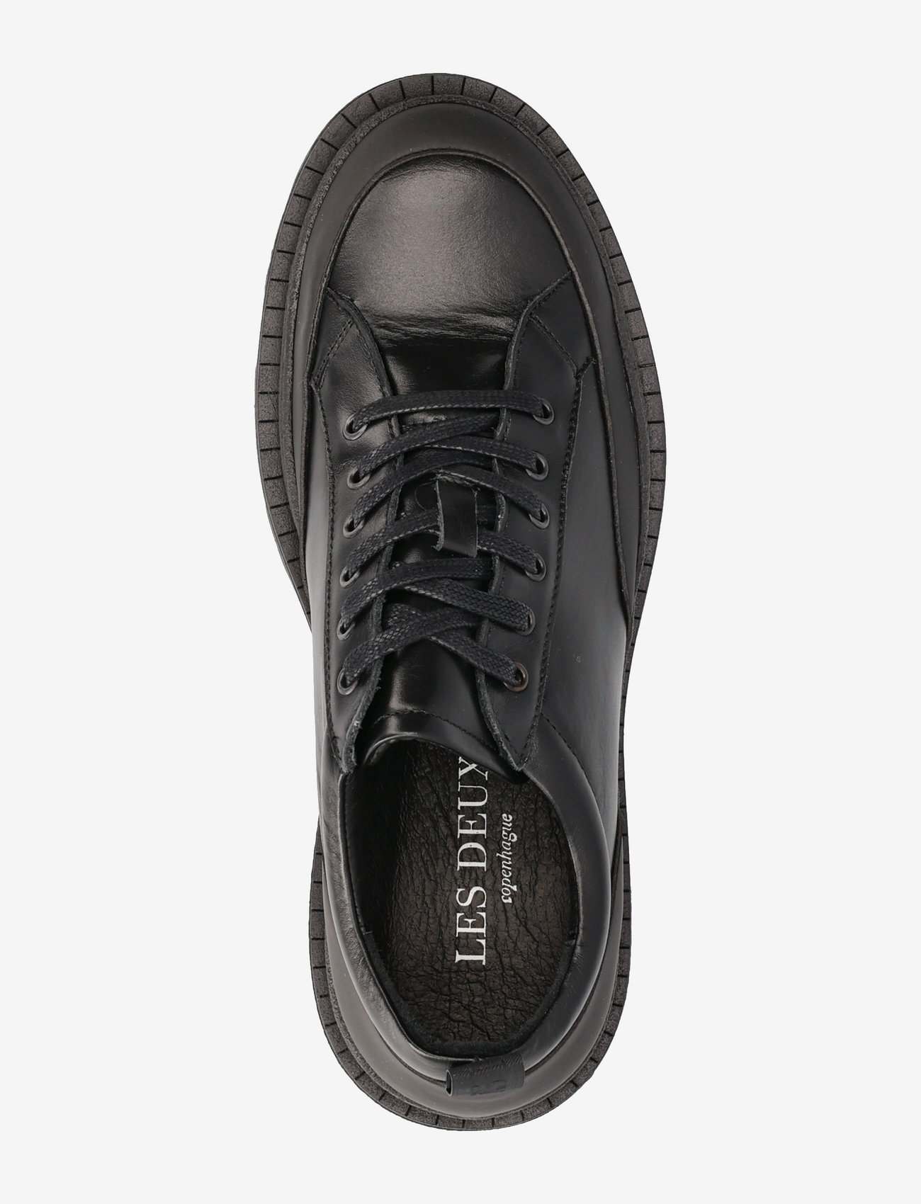 Les Deux - Tanner Leather Sneaker - black/black - 3