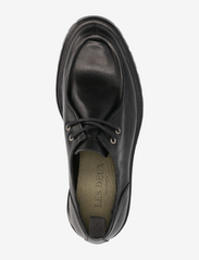 Les Deux - Tatum Leather Moc Toe Shoe - aavikkokengät - black - 3