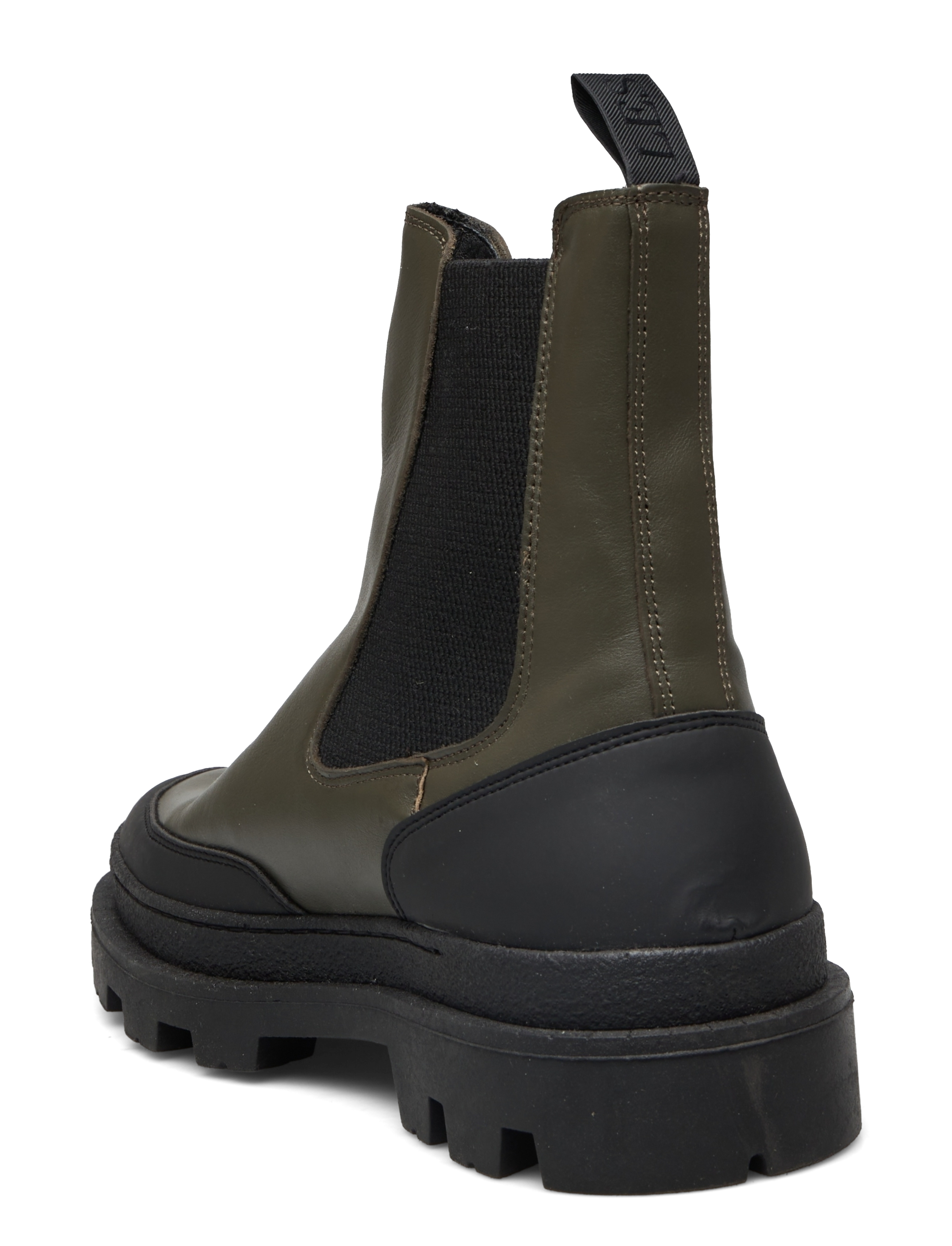 Les Deux - Tanner Leather Chealsea Boot - olive night/black - 2