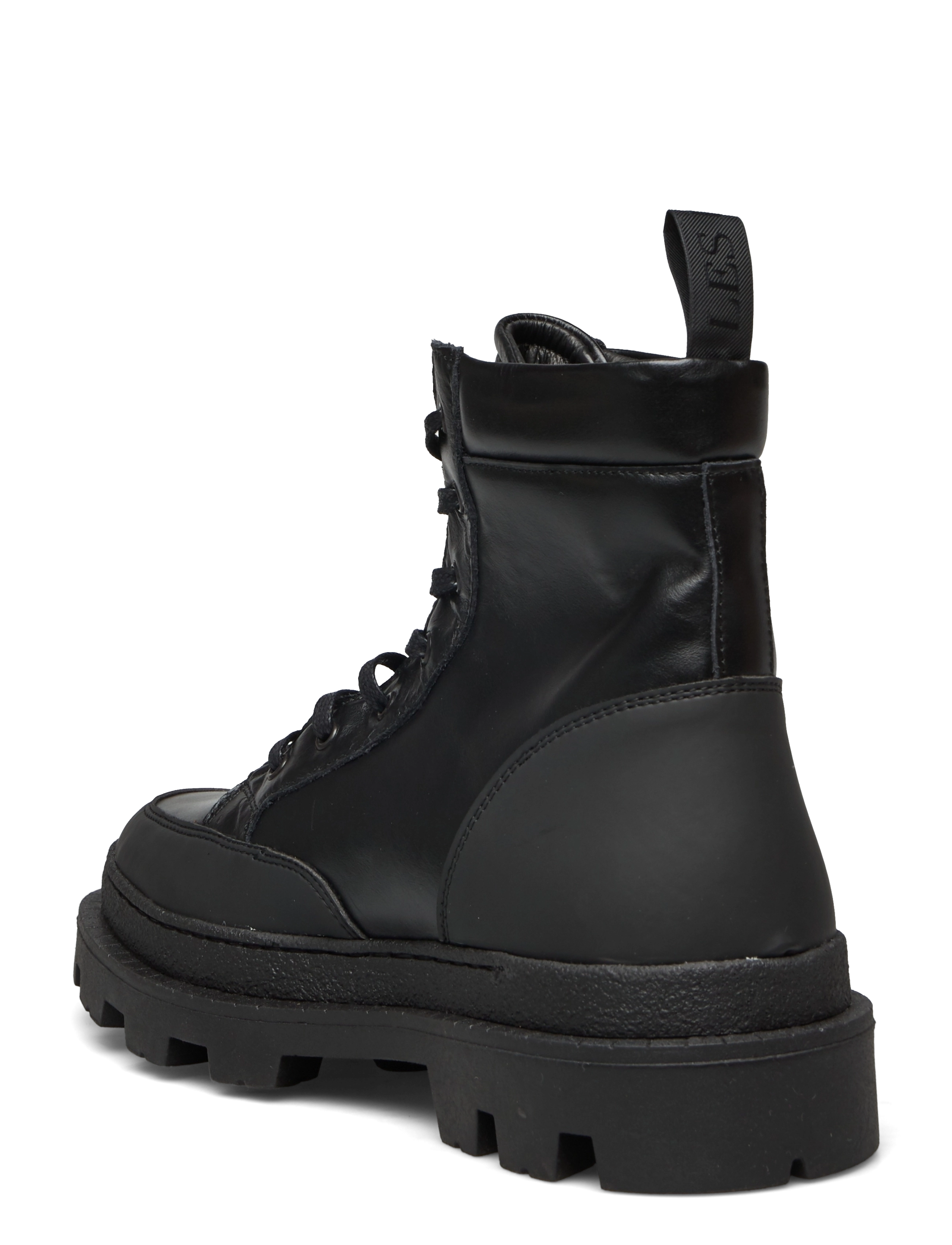 Les Deux - Tanner Mid-Top Leather Sneaker - black - 1