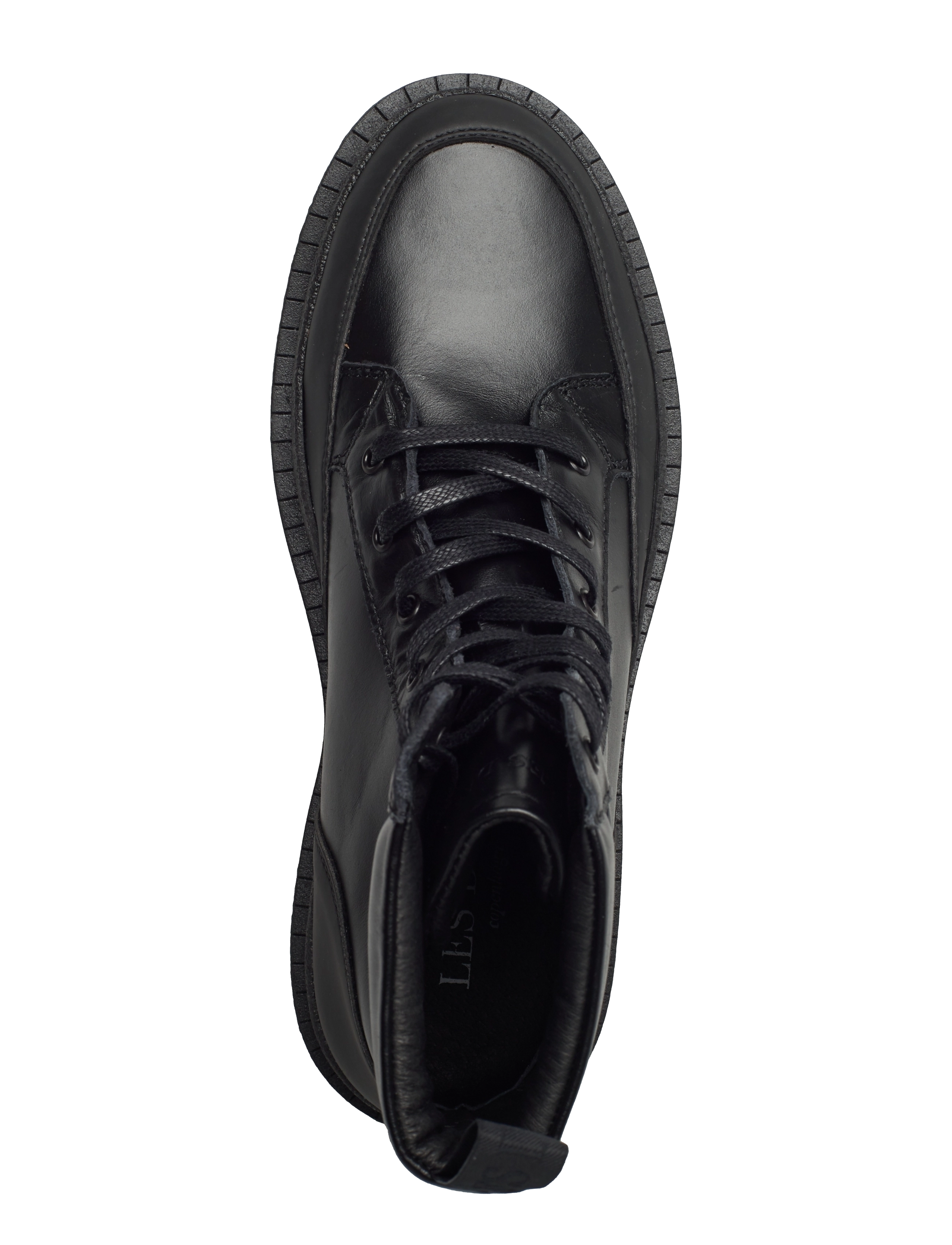 Les Deux - Tanner Mid-Top Leather Sneaker - black - 3
