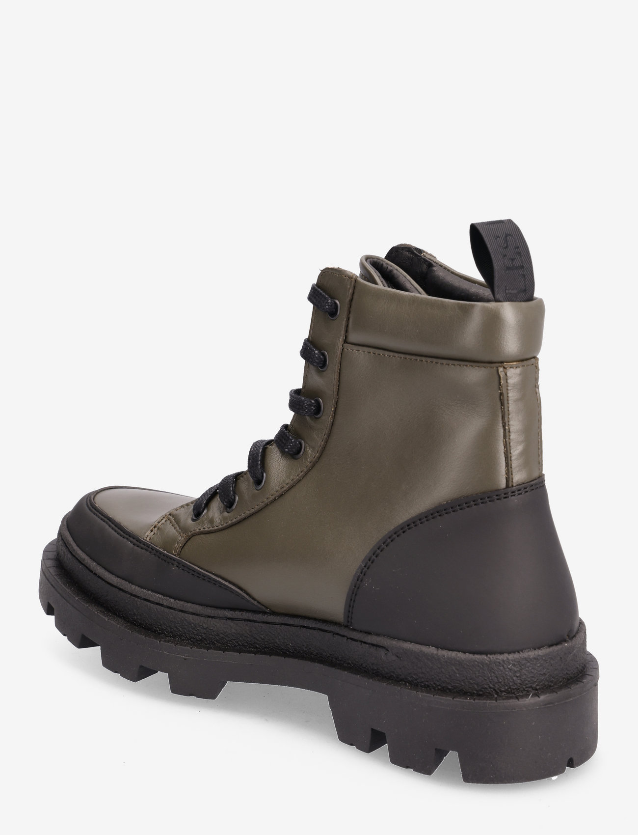 Les Deux - Tanner Mid-Top Leather Sneaker - olive night/black - 2