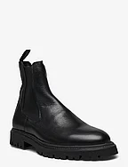 Tatum Leather Chealsea Boot - BLACK