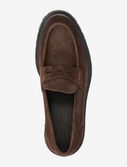 Les Deux - Tatum Suede Loafer - spring shoes - dark brown - 3