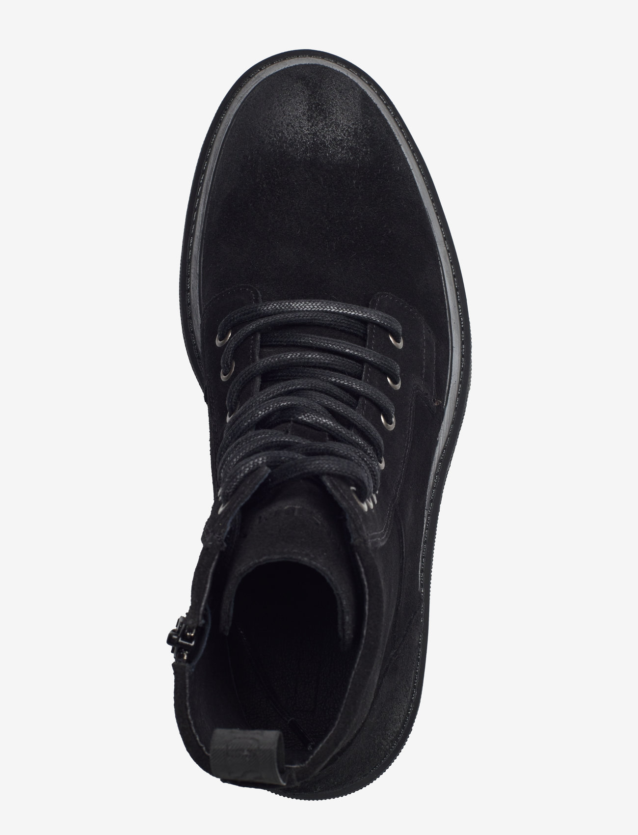 Les Deux - Tatum Suede Lace-Up Boot - paeltega saapad - black - 3