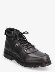 Tyler Mid Leather Desert Boot - BLACK
