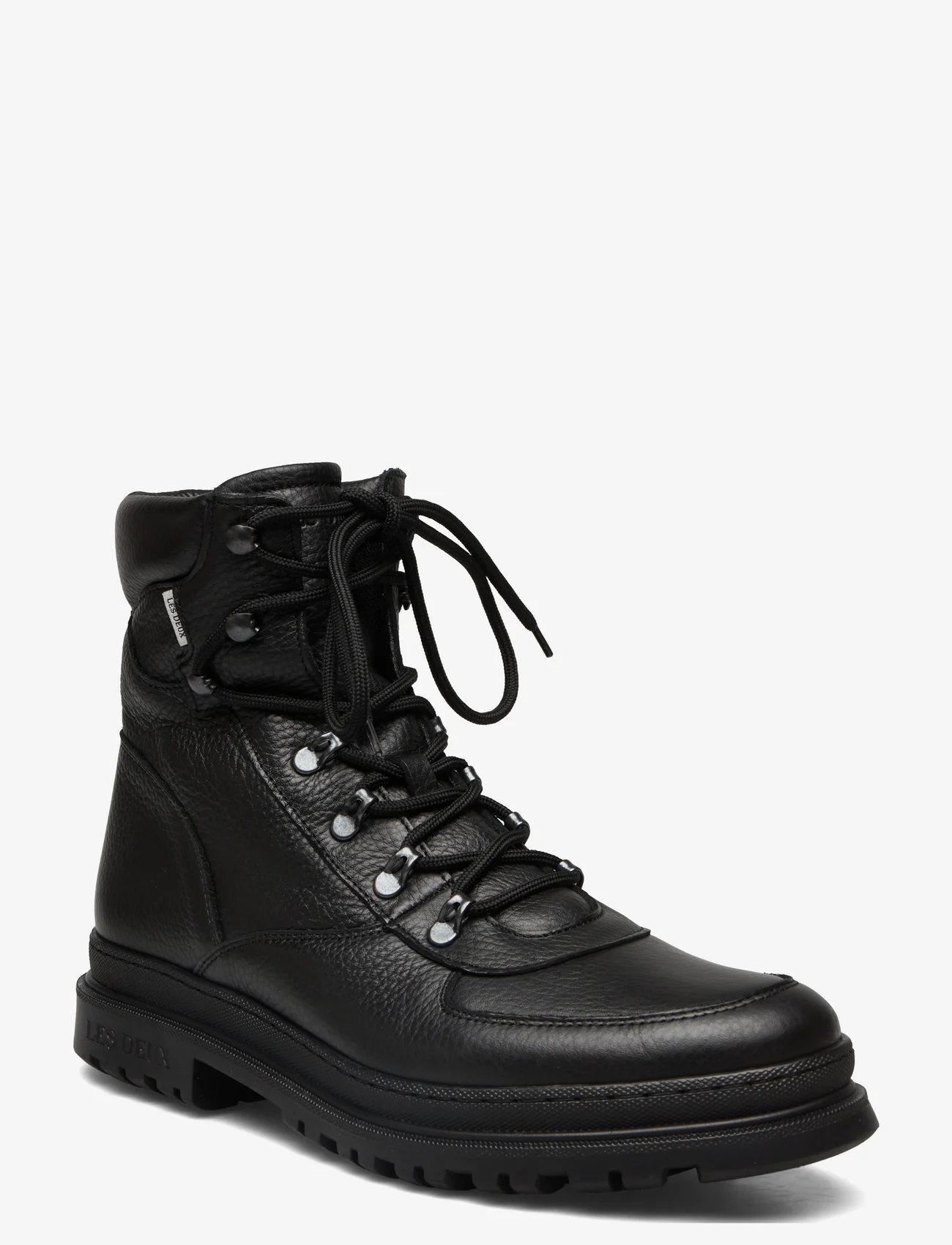 Les Deux - Tyler Leather Desert Boot - med snøring - black - 0