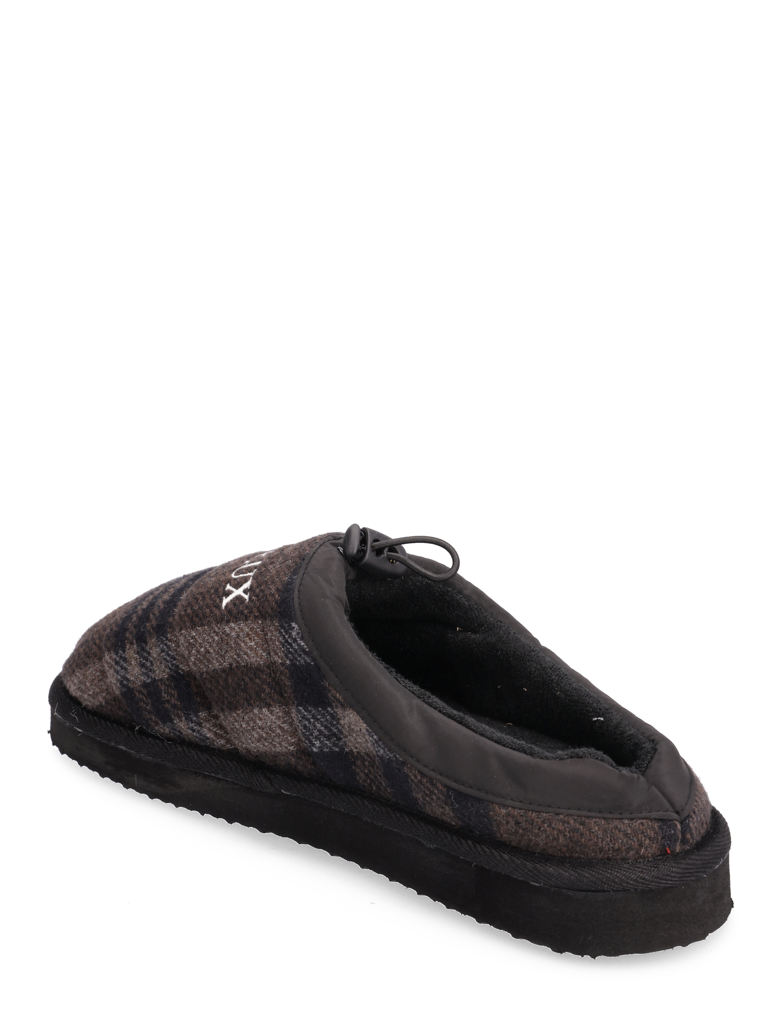 Les Deux - Trey Wool Check Slipper - coffee brown/dark grey - 2