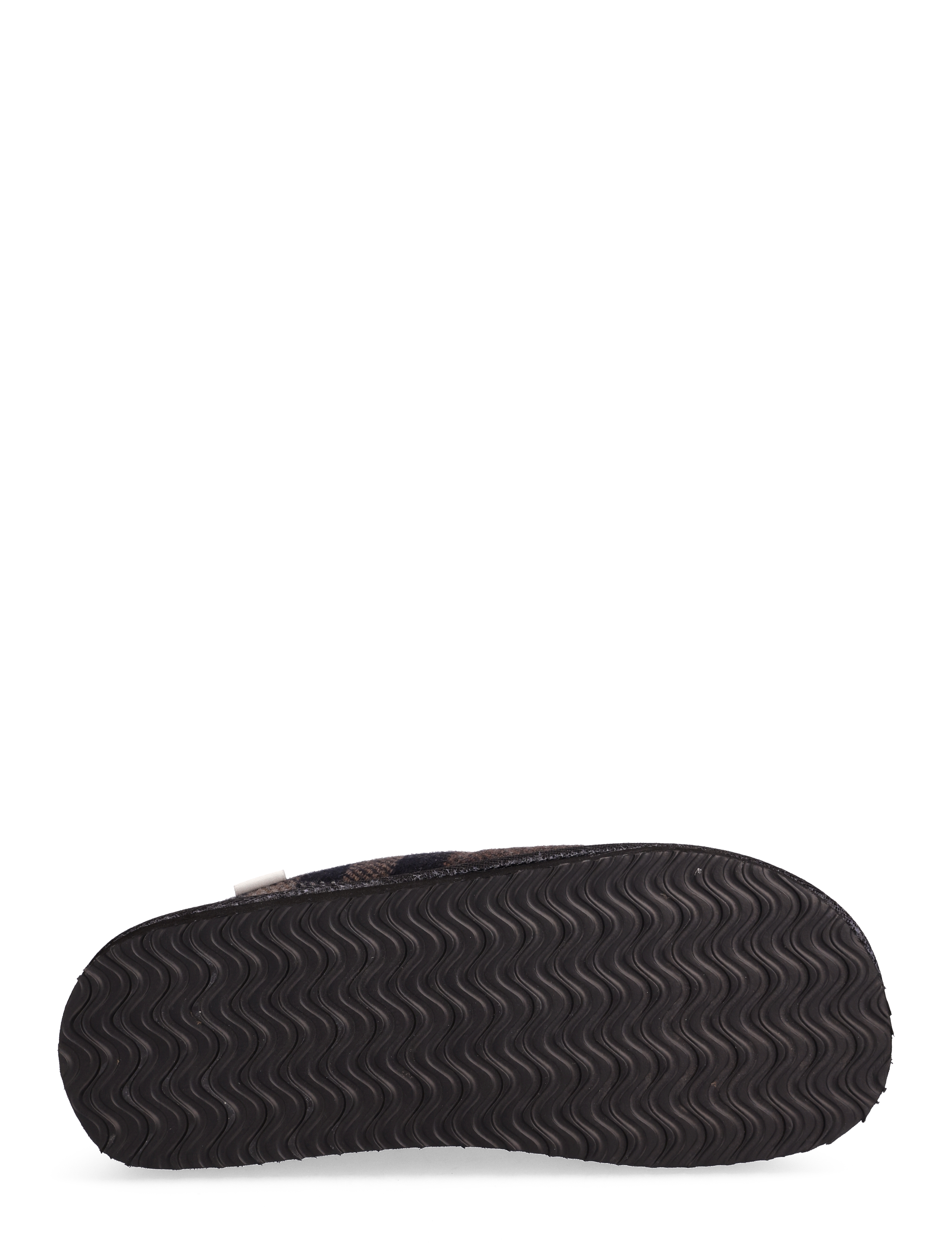 Les Deux - Trey Wool Check Slipper - coffee brown/dark grey - 4