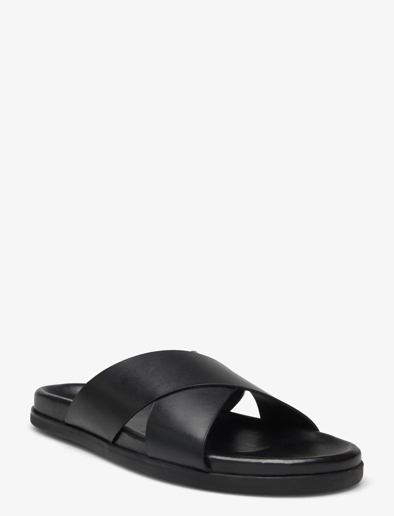 Les Deux - Kamal Leather Sandal - nordic style - black - 0