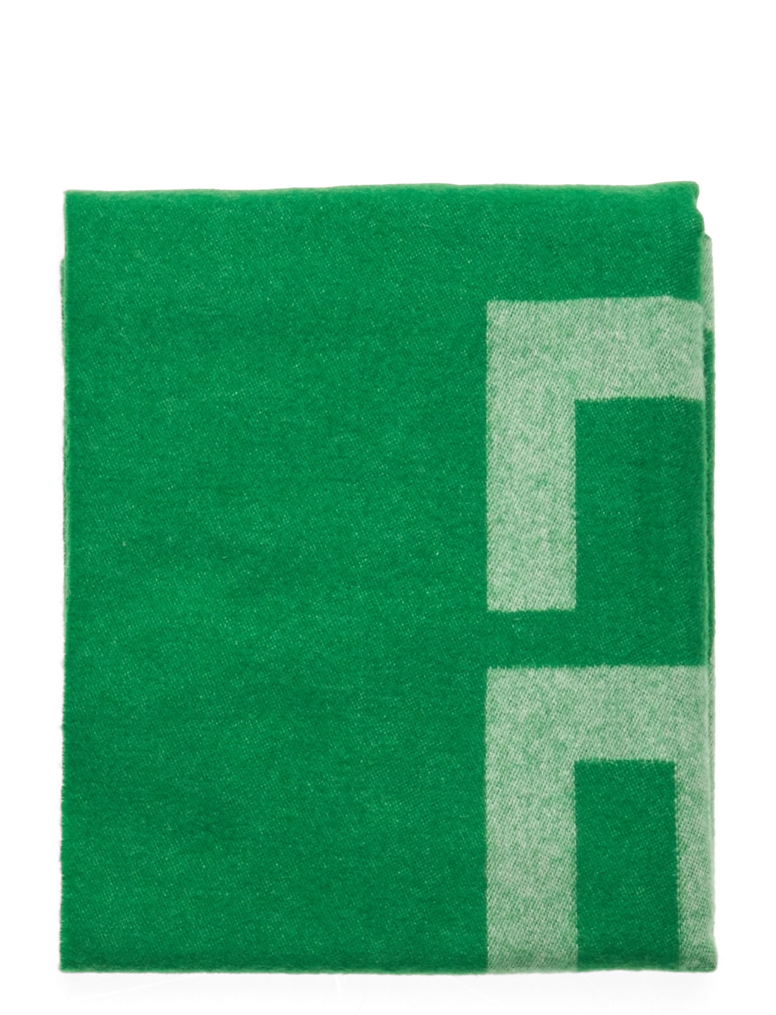 Les Deux - Les Deux Logo Wool Scarf - sports green/ivory - 1