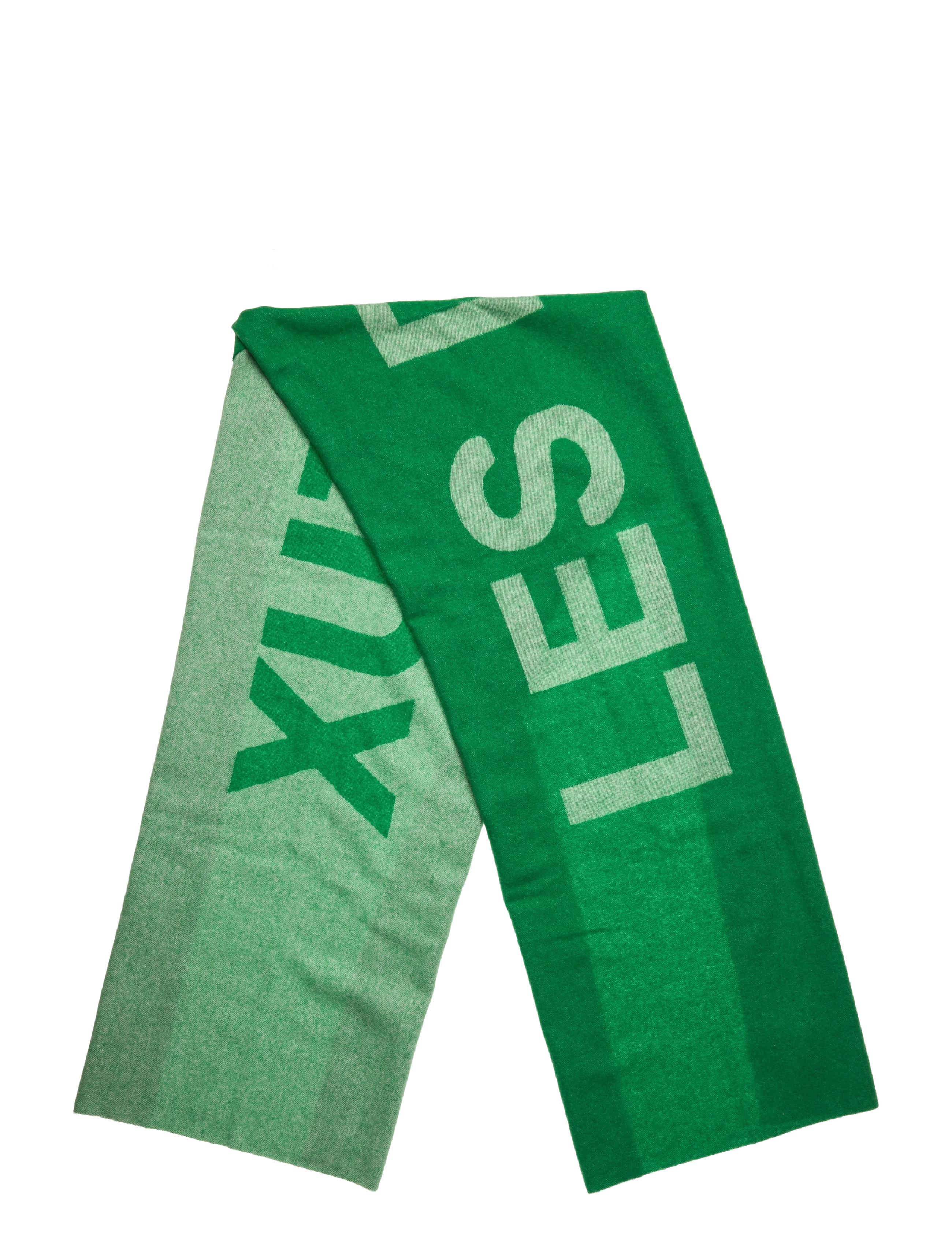 Les Deux - Les Deux Logo Wool Scarf - sports green/ivory - 2
