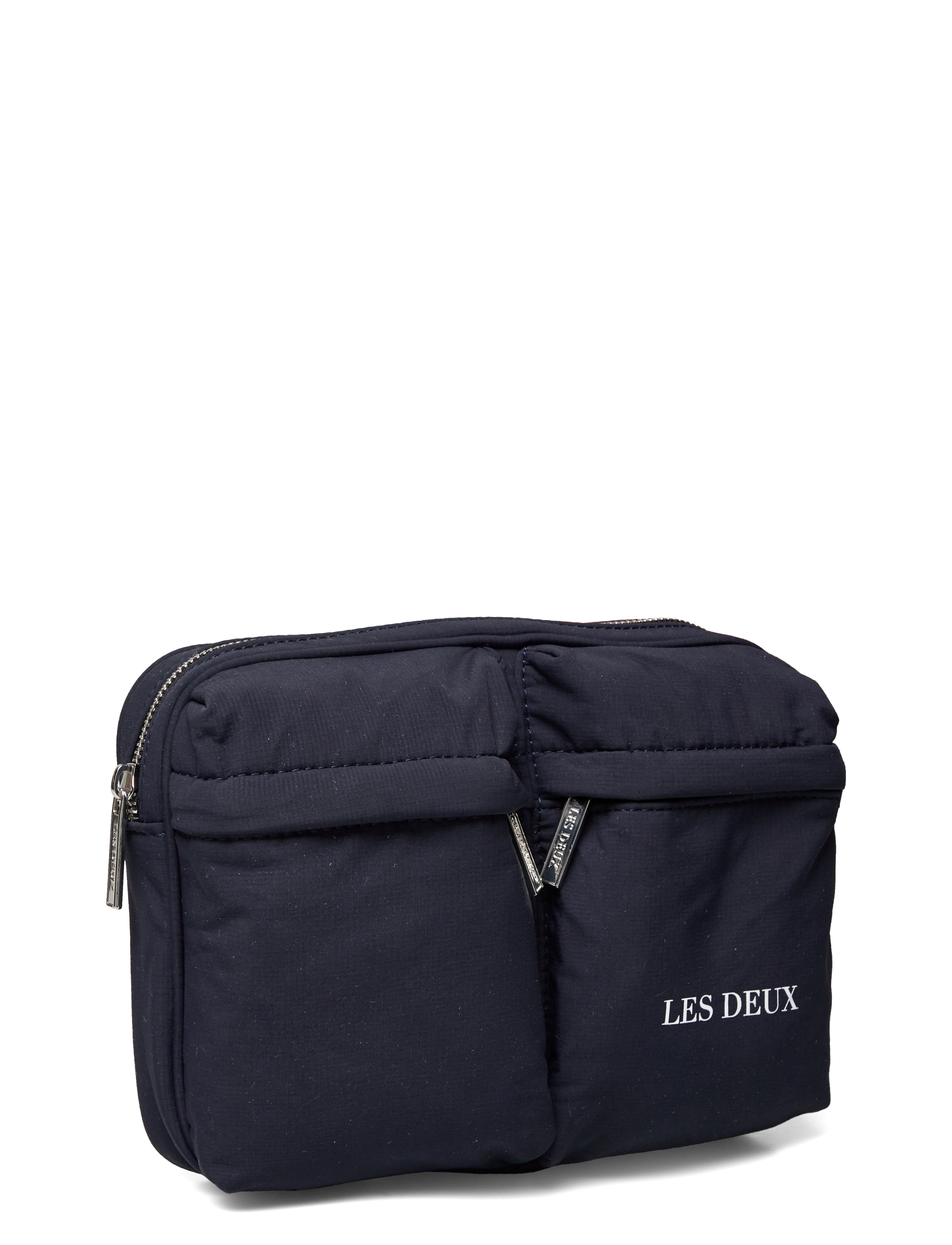 Les Deux - Tucker Cross Body Bag Double - dark navy/white - 2