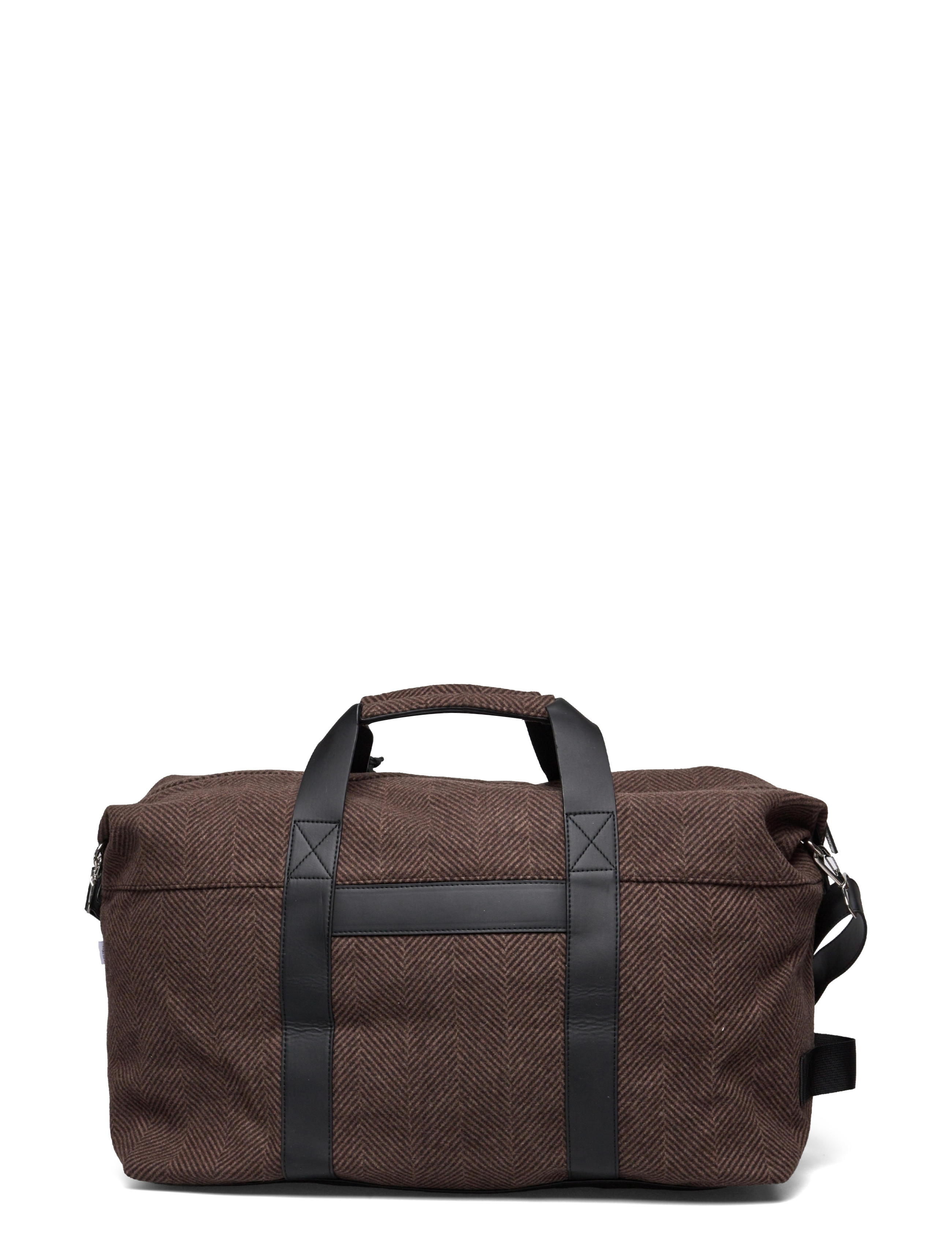 Les Deux - Wilbert Herringbone Weekend Bag - coffee brown/walnut - 1