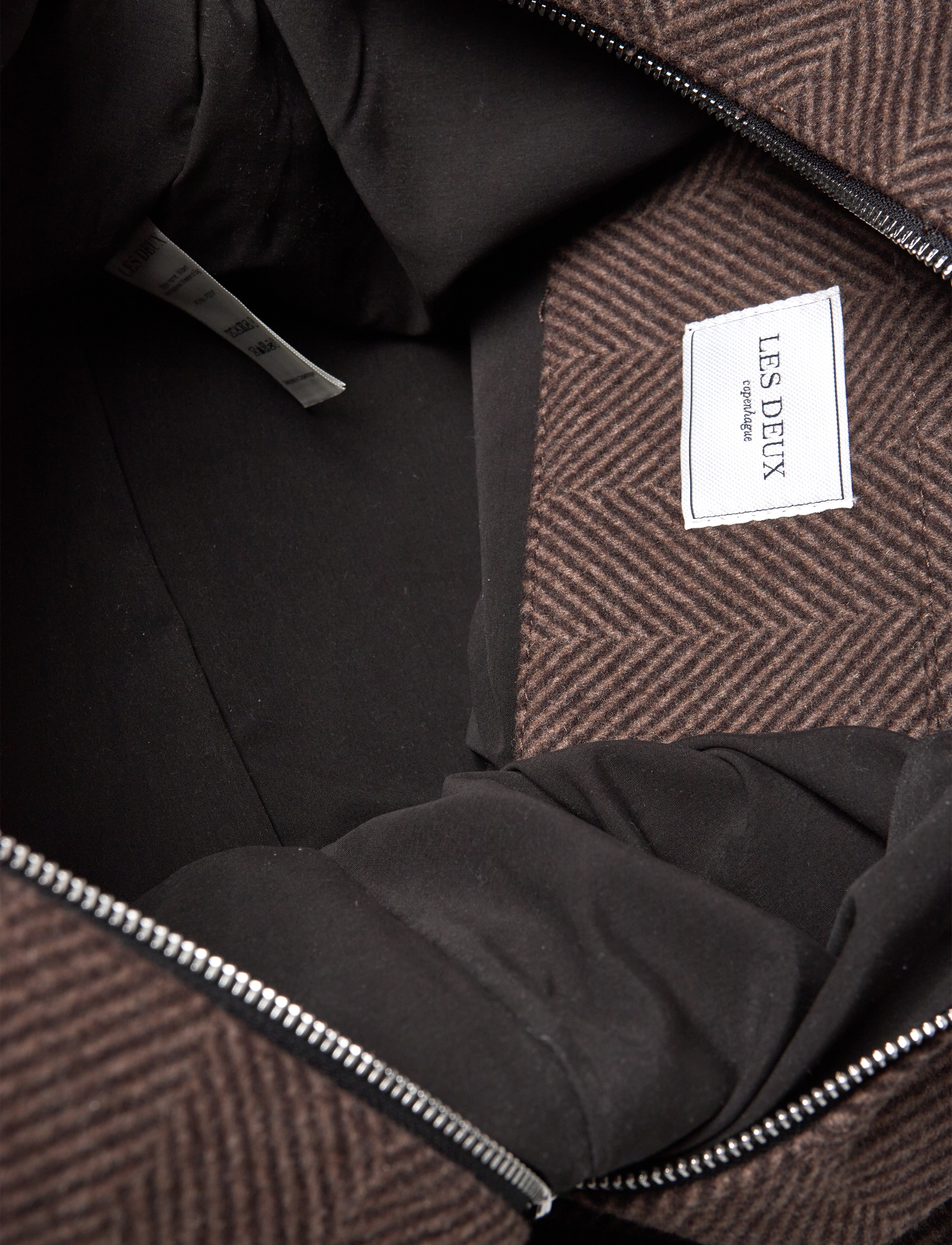 Les Deux - Wilbert Herringbone Weekend Bag - coffee brown/walnut - 4