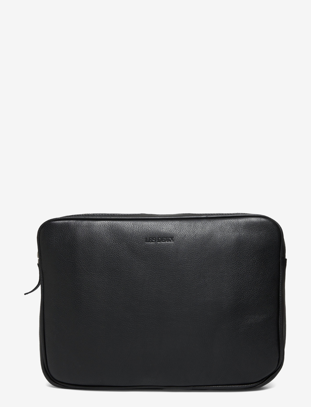 Les Deux - Leather Laptop Sleeve - shop by occasion - black - 0