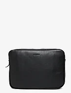 Leather Laptop Sleeve - BLACK