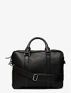 Leather Computer Bag Single - BLACK