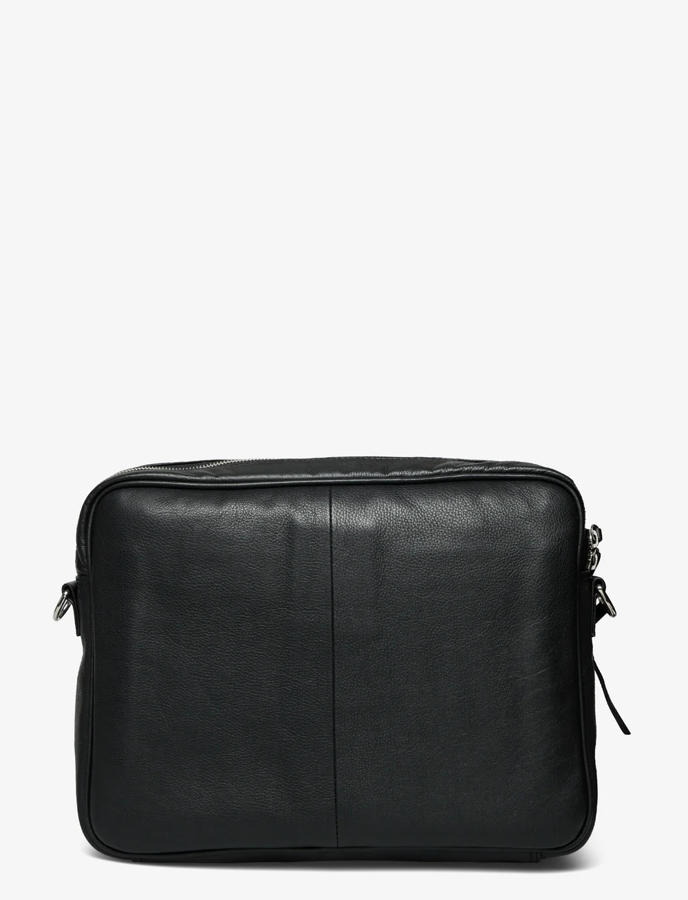 Black leather crossbody messenger bag on sale