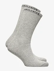Les Deux - Wilfred Socks - 2-Pack - madalaimad hinnad - light grey melange/black - 1