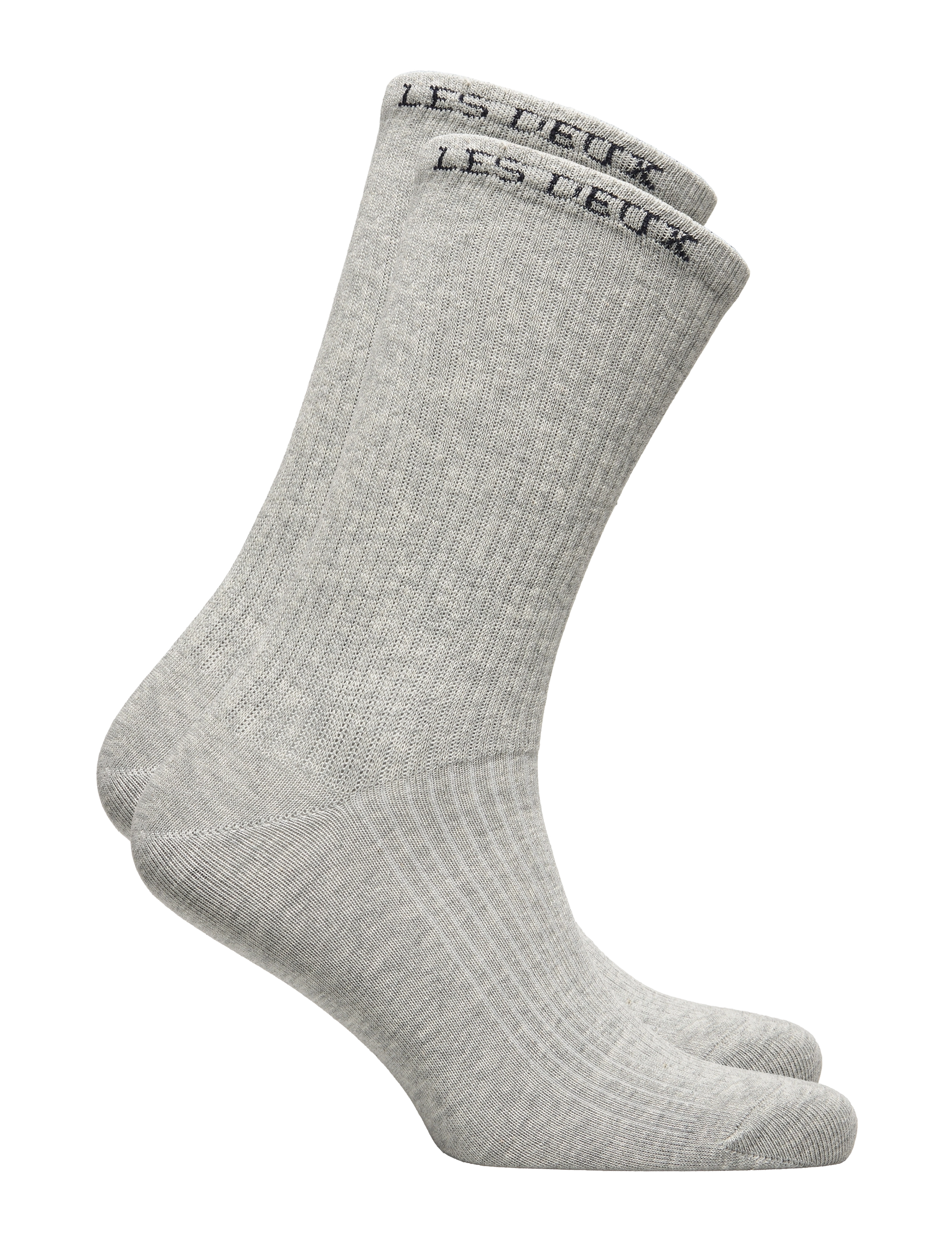 Les Deux - Wilfred Socks - 2-Pack - light grey melange/black - 1