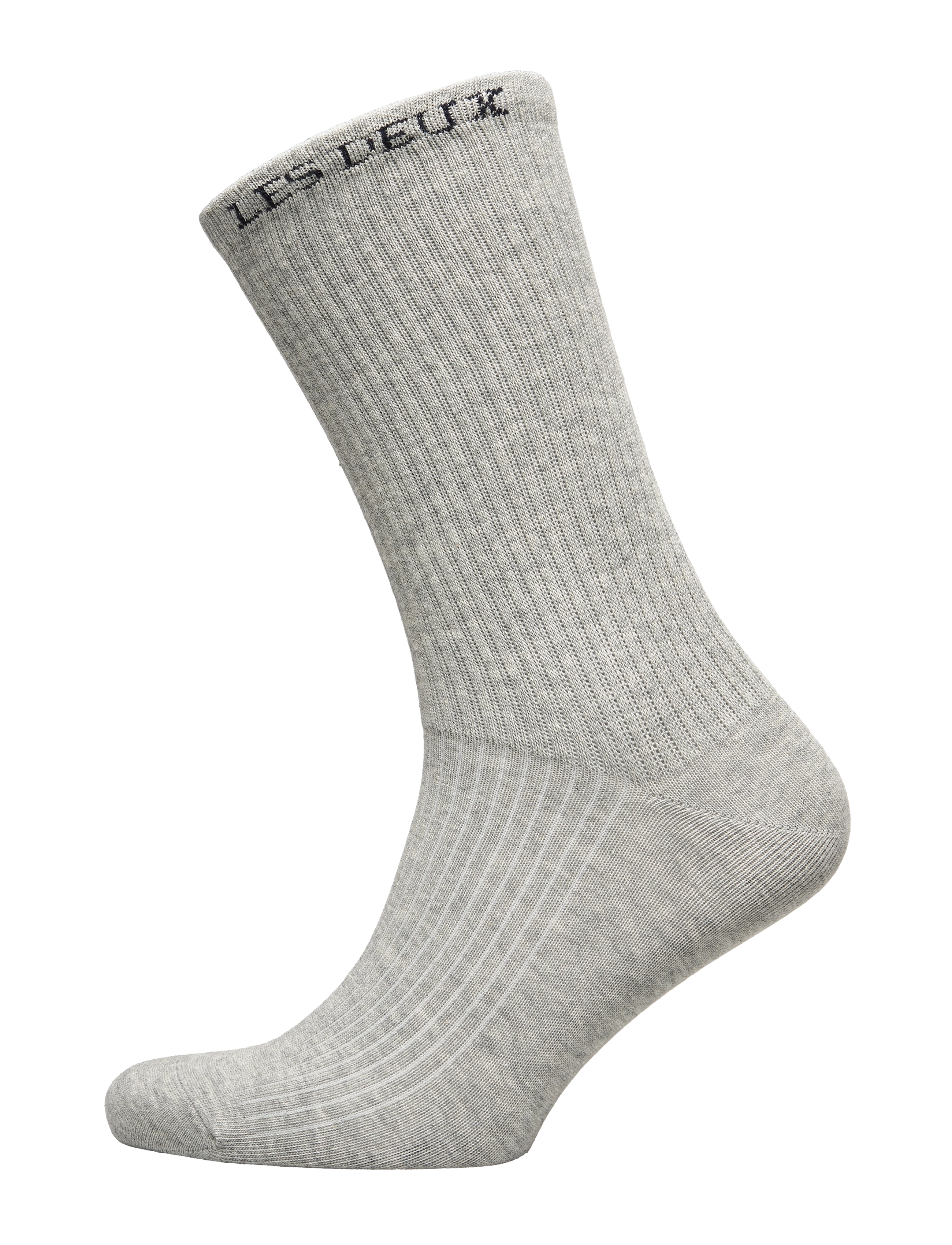 Les Deux - Wilfred Socks - 2-Pack - light grey melange/black - 2