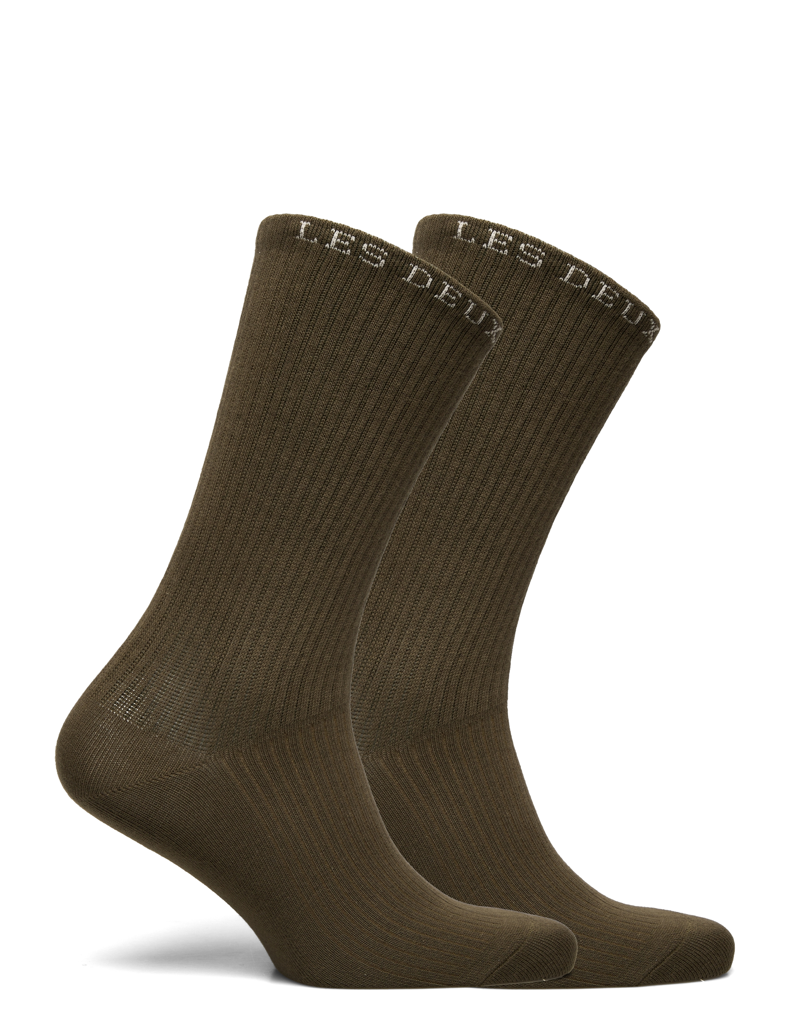 Les Deux - Wilfred Socks - 2-Pack - olive night/ivory - 1